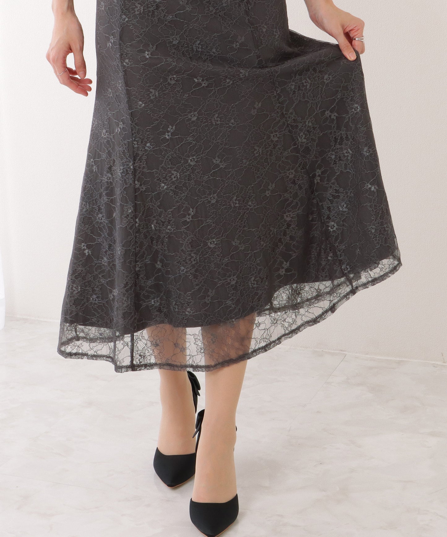 3WAY レース ボレロ付き キャミソール ワンピース