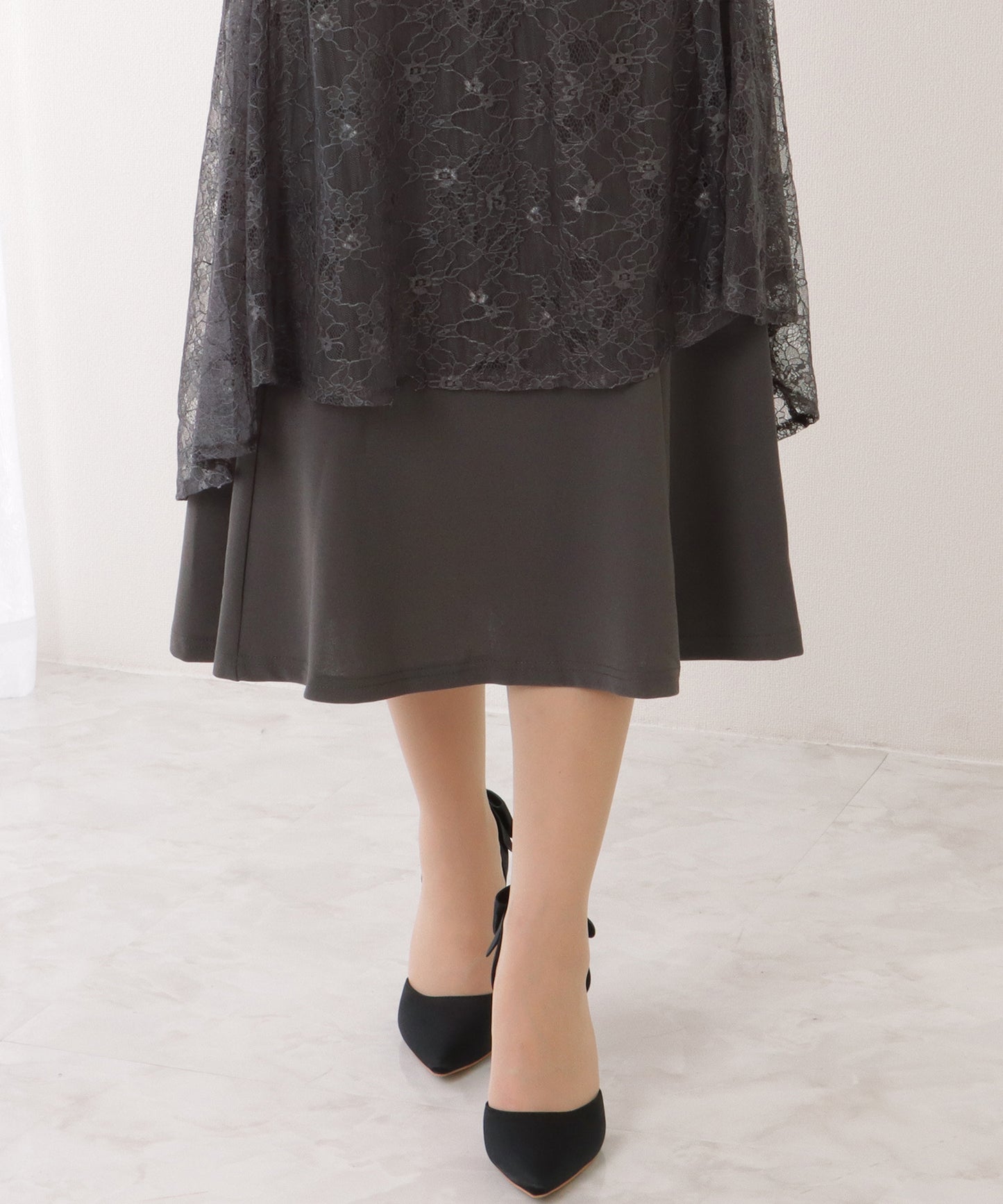 3WAY レース ボレロ付き キャミソール ワンピース