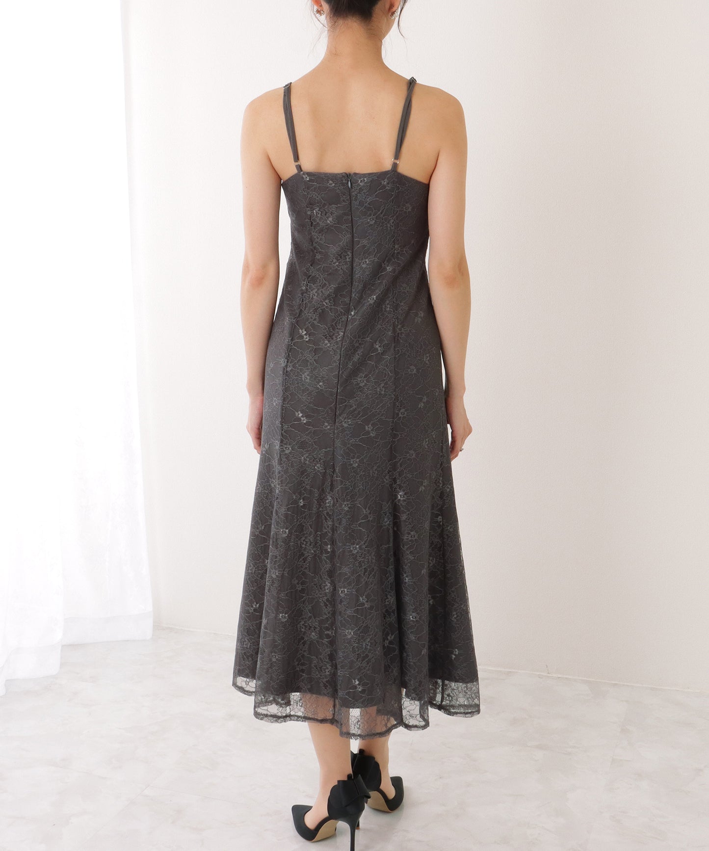 3WAY レース ボレロ付き キャミソール ワンピース