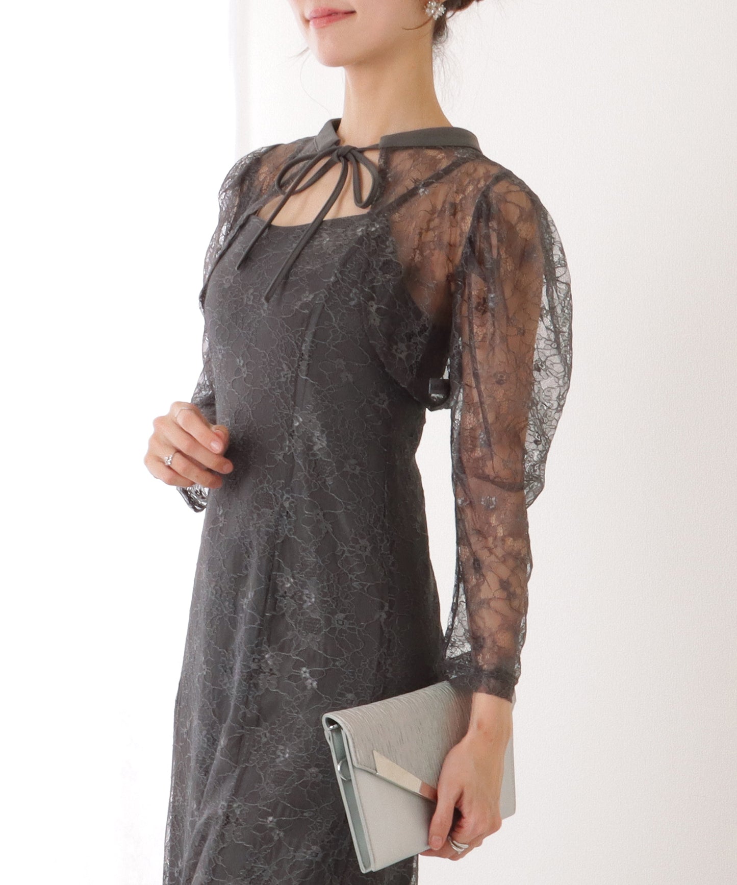 3WAY レース ボレロ付き キャミソール ワンピース