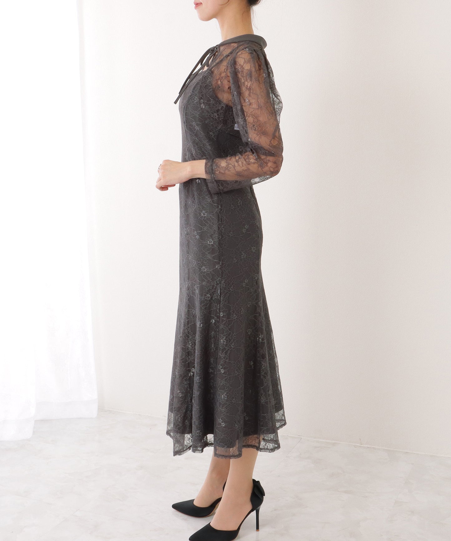 3WAY レース ボレロ付き キャミソール ワンピース