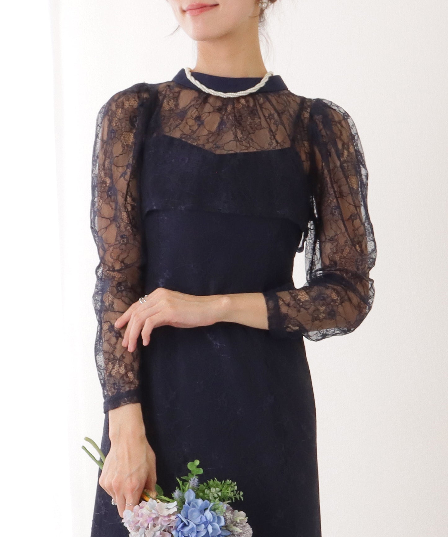 3WAY レース ボレロ付き キャミソール ワンピース