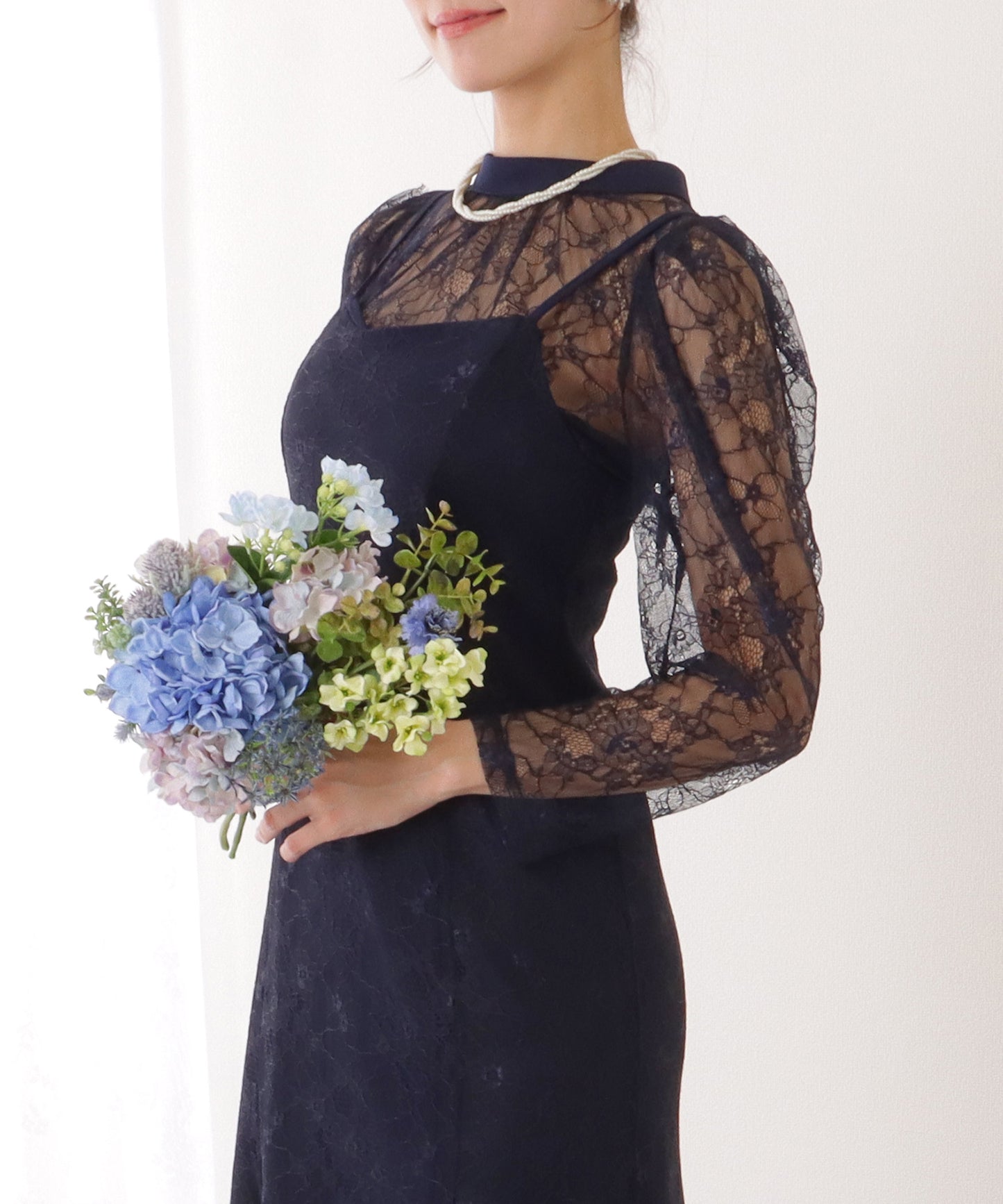 3WAY レース ボレロ付き キャミソール ワンピース