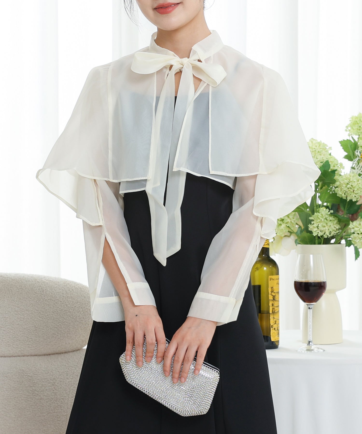 2点セット】ボレロ付き バック レースアップ キャミソール