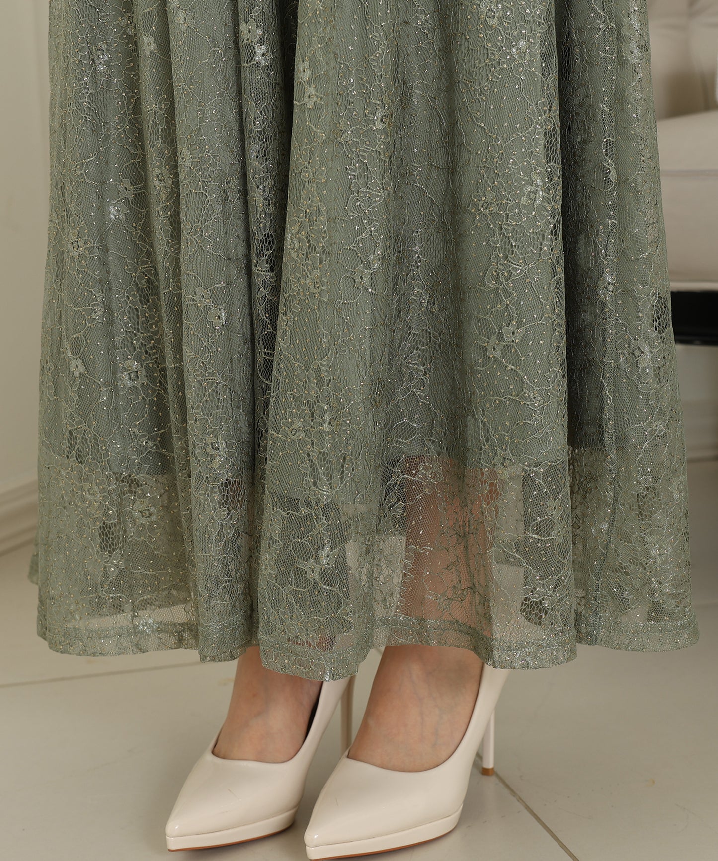 2way バックコンシャス レース 袖リボン レイヤード ドレス