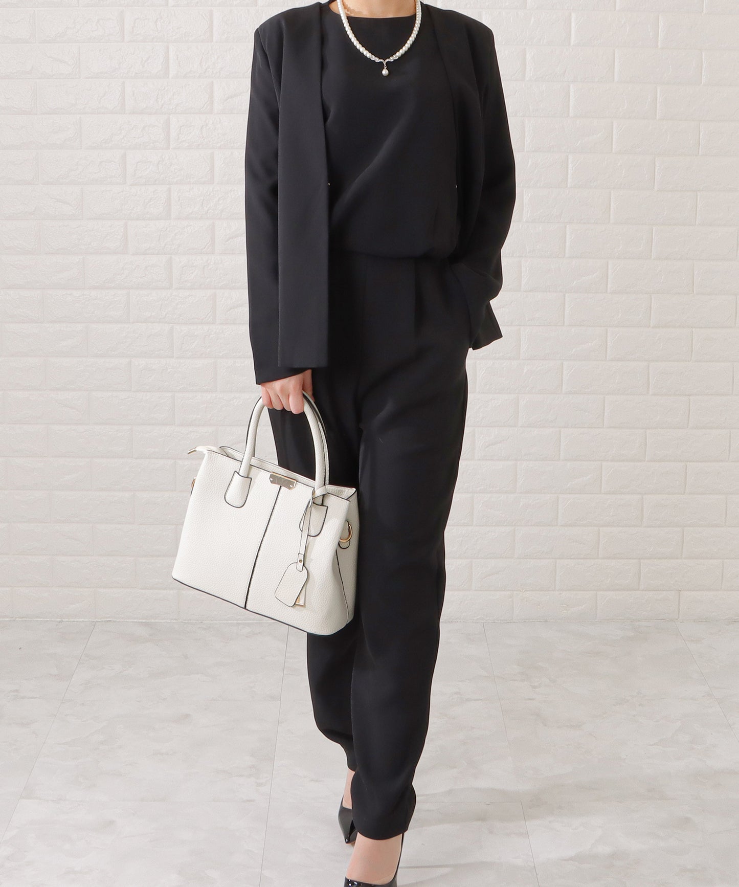 ノーカラージャケット&オールインワンセットアップ