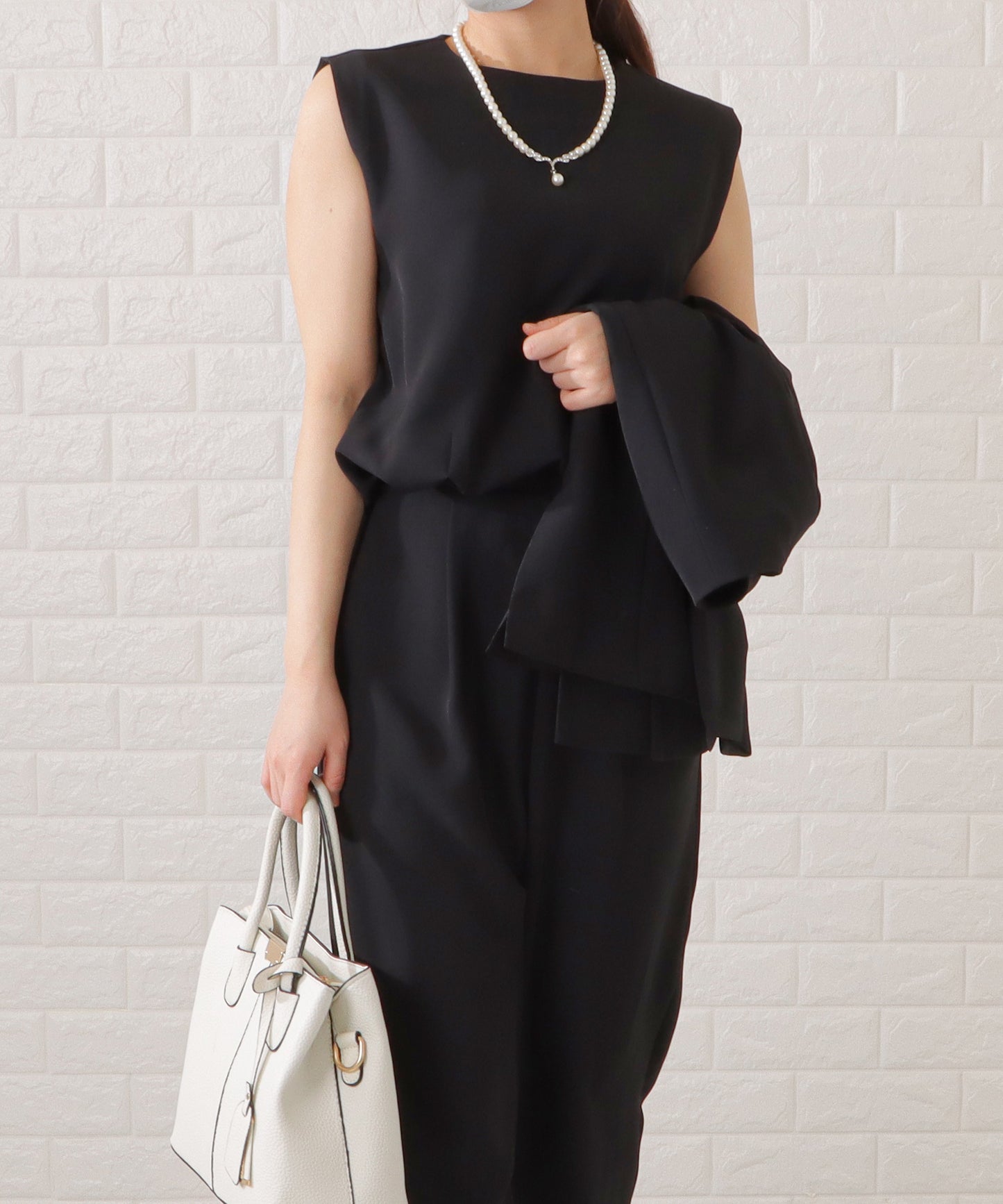 ノーカラージャケット&オールインワンセットアップ