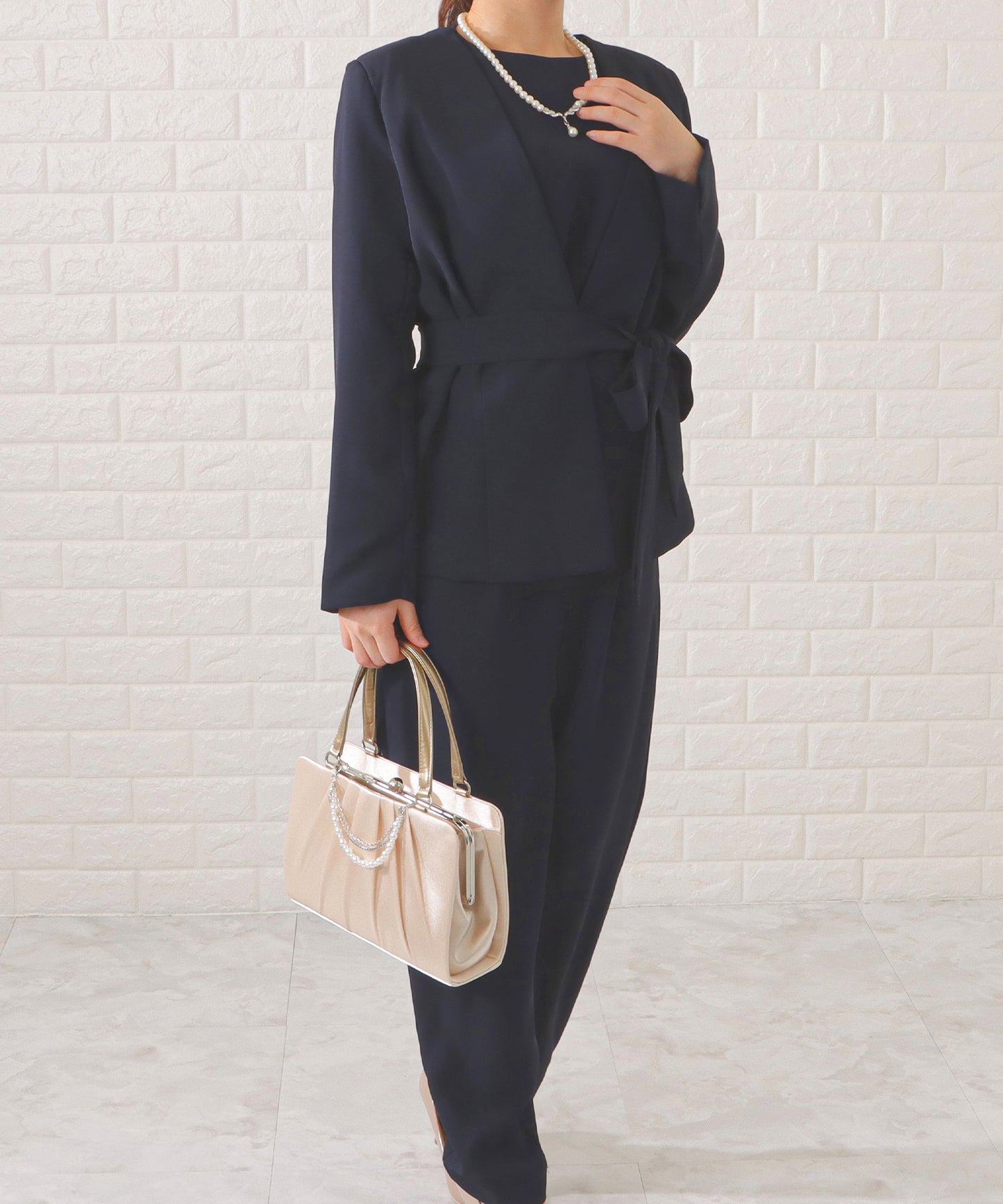 ノーカラージャケット&オールインワンセットアップ