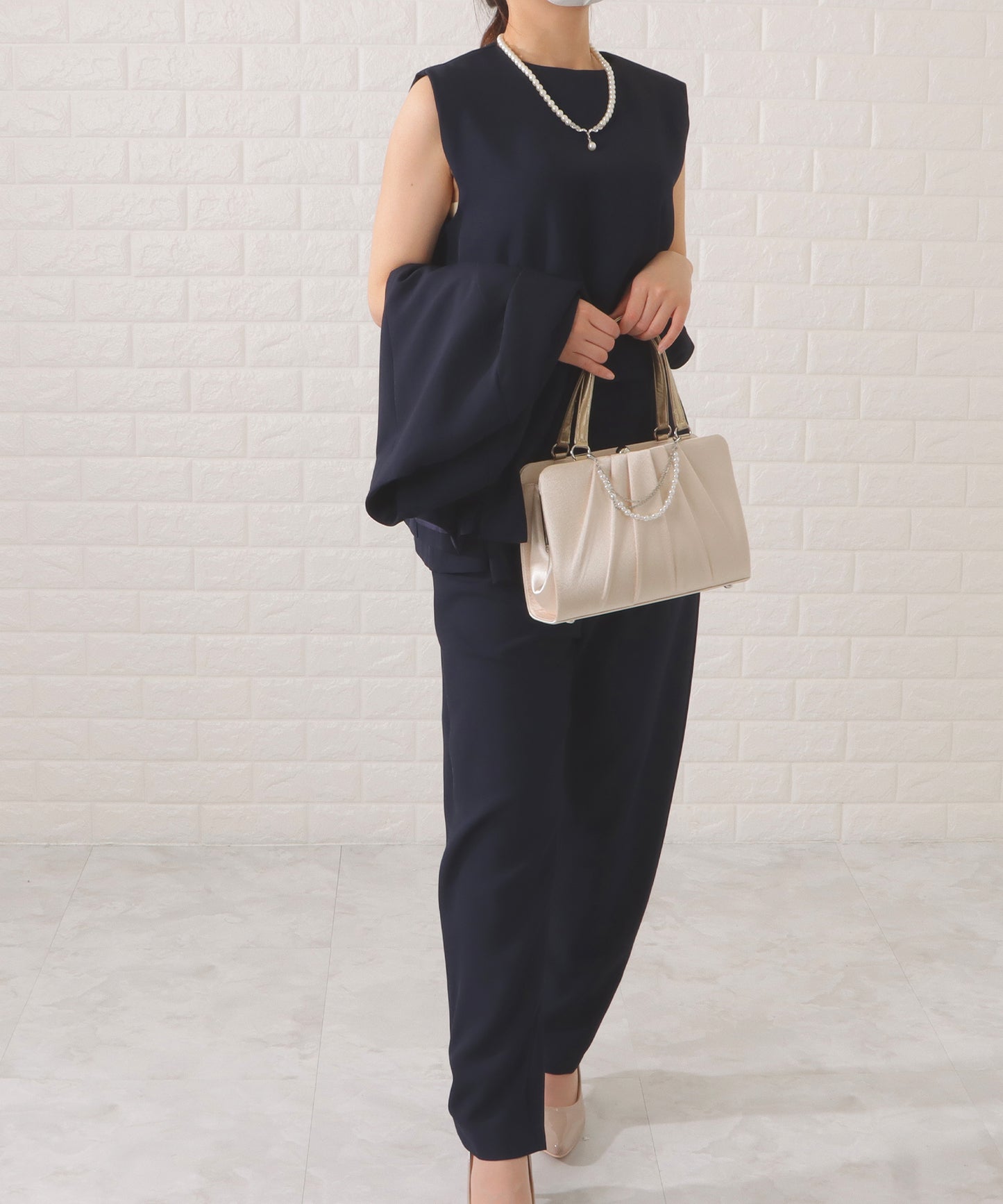 ノーカラージャケット&オールインワンセットアップ