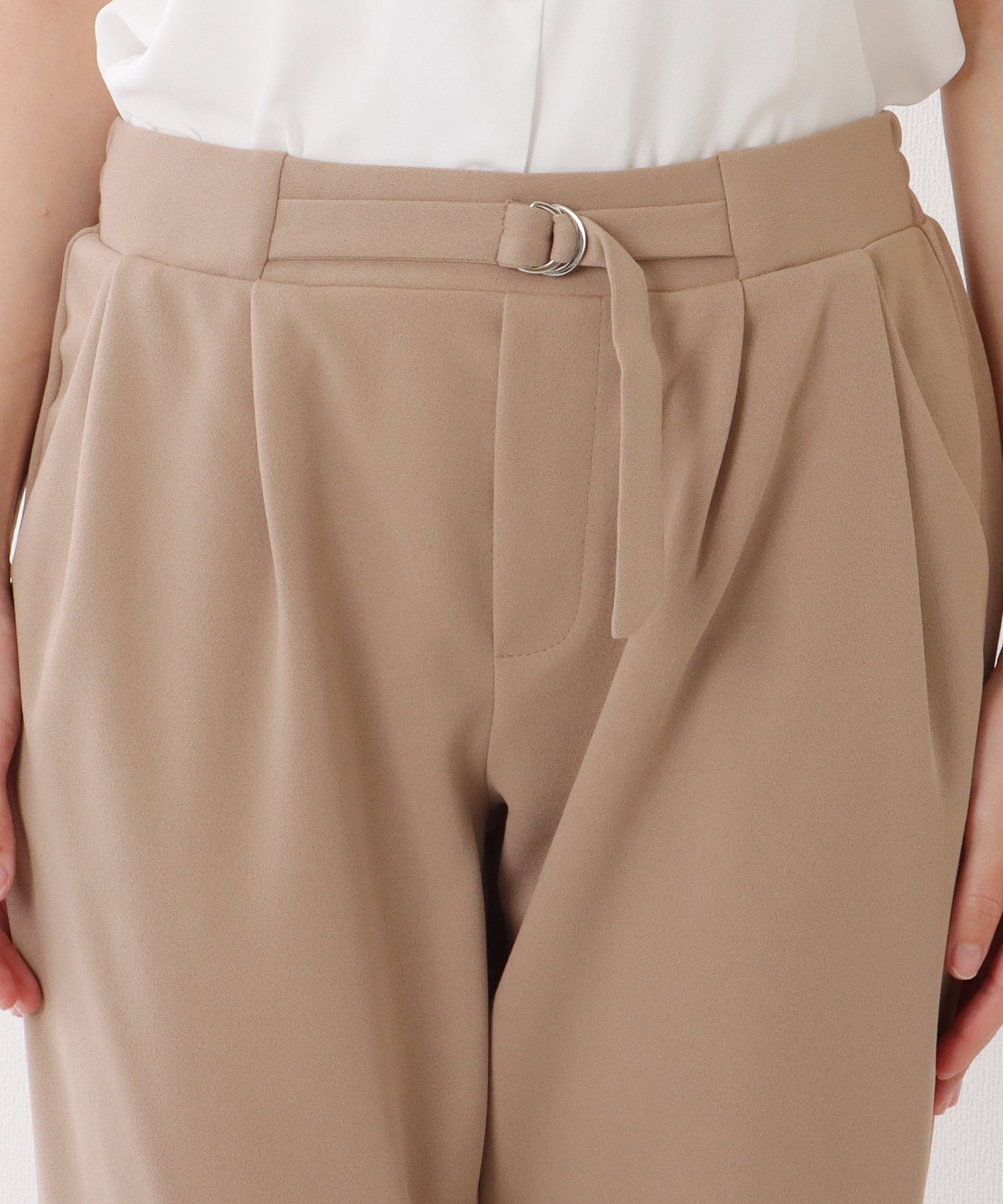 フロント ホック ノーカラー スーツ セットアップ