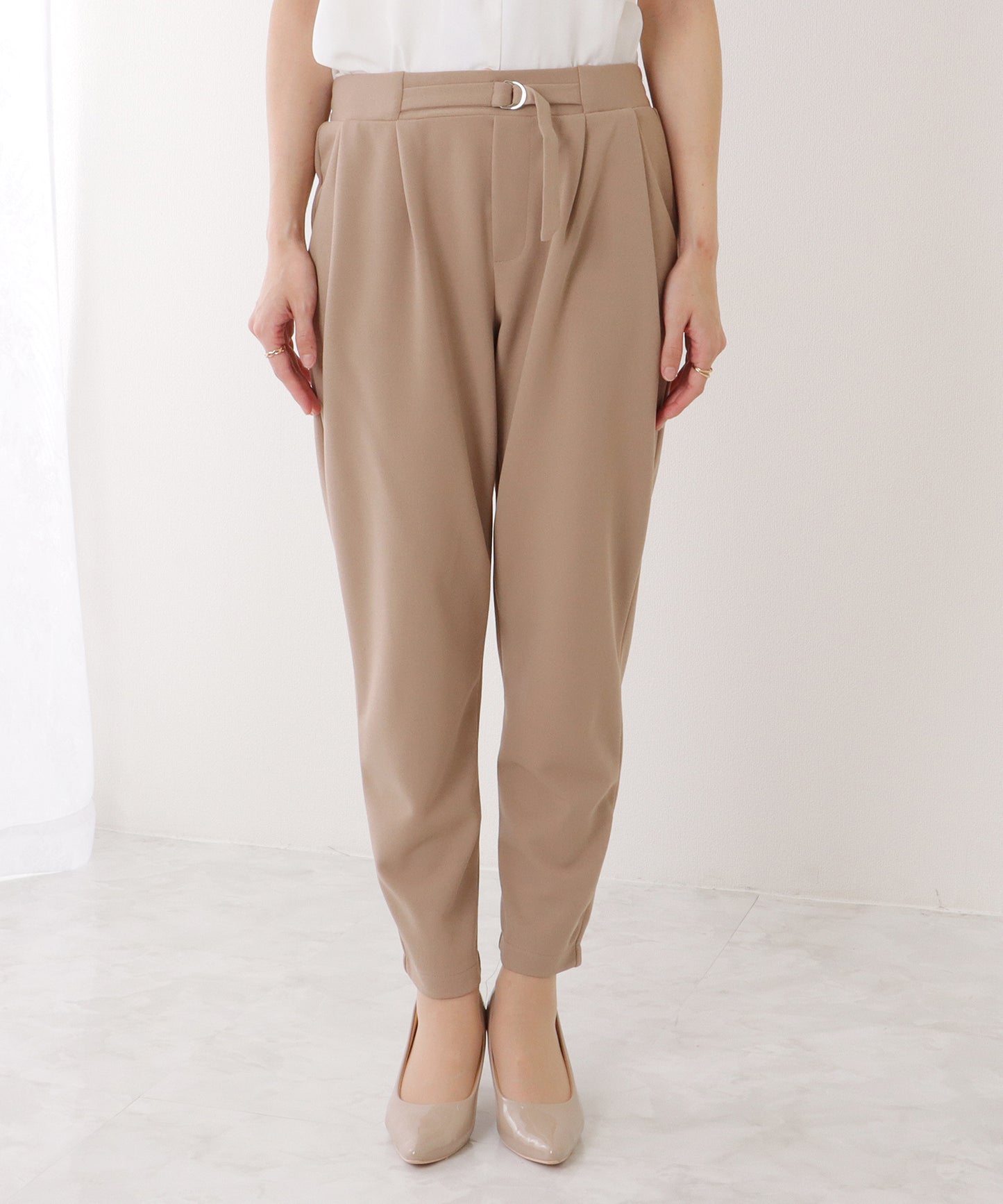 フロント ホック ノーカラー スーツ セットアップ