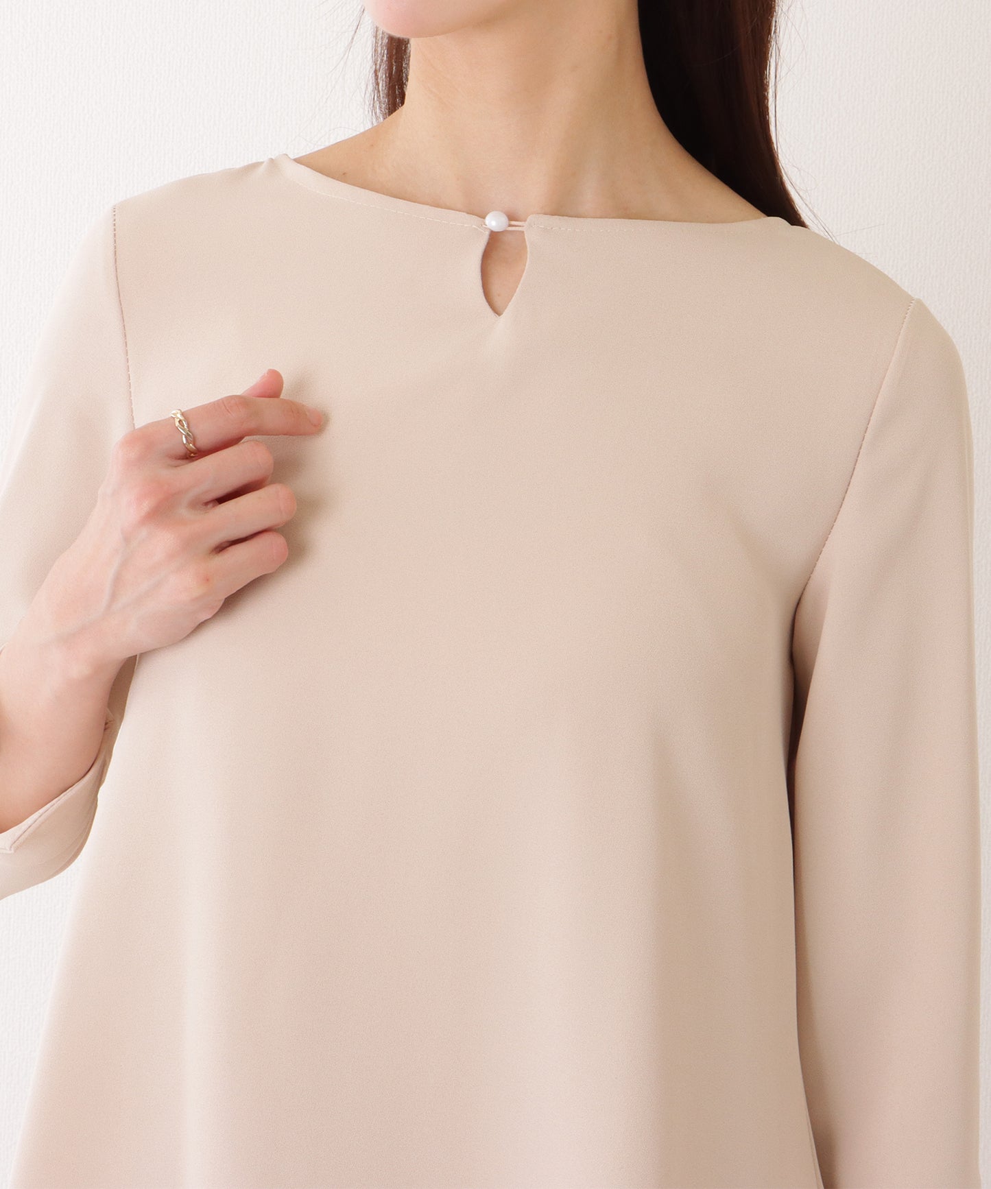 バック シフォン プリーツ スーツ セットアップ