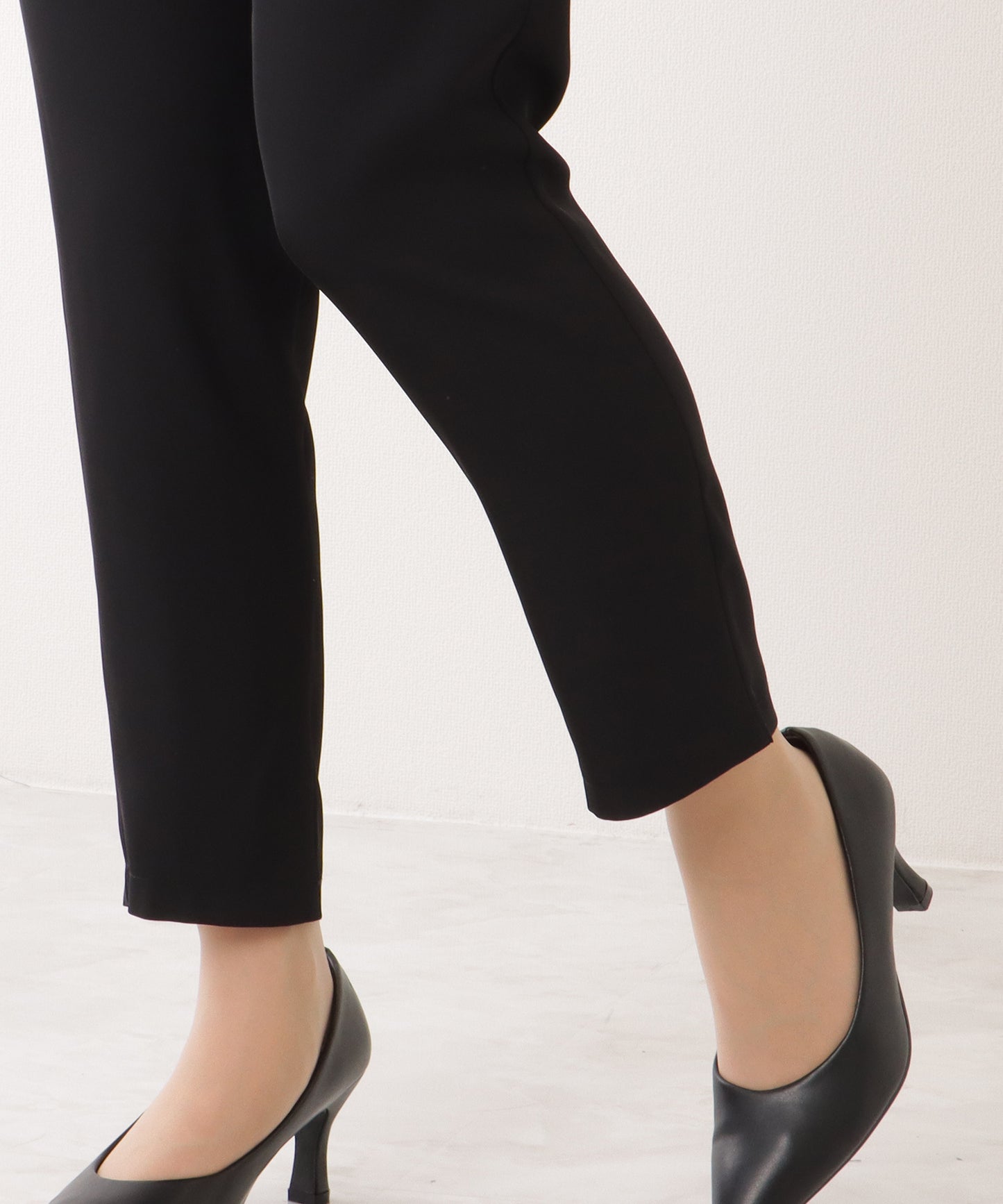 バック シフォン プリーツ スーツ セットアップ