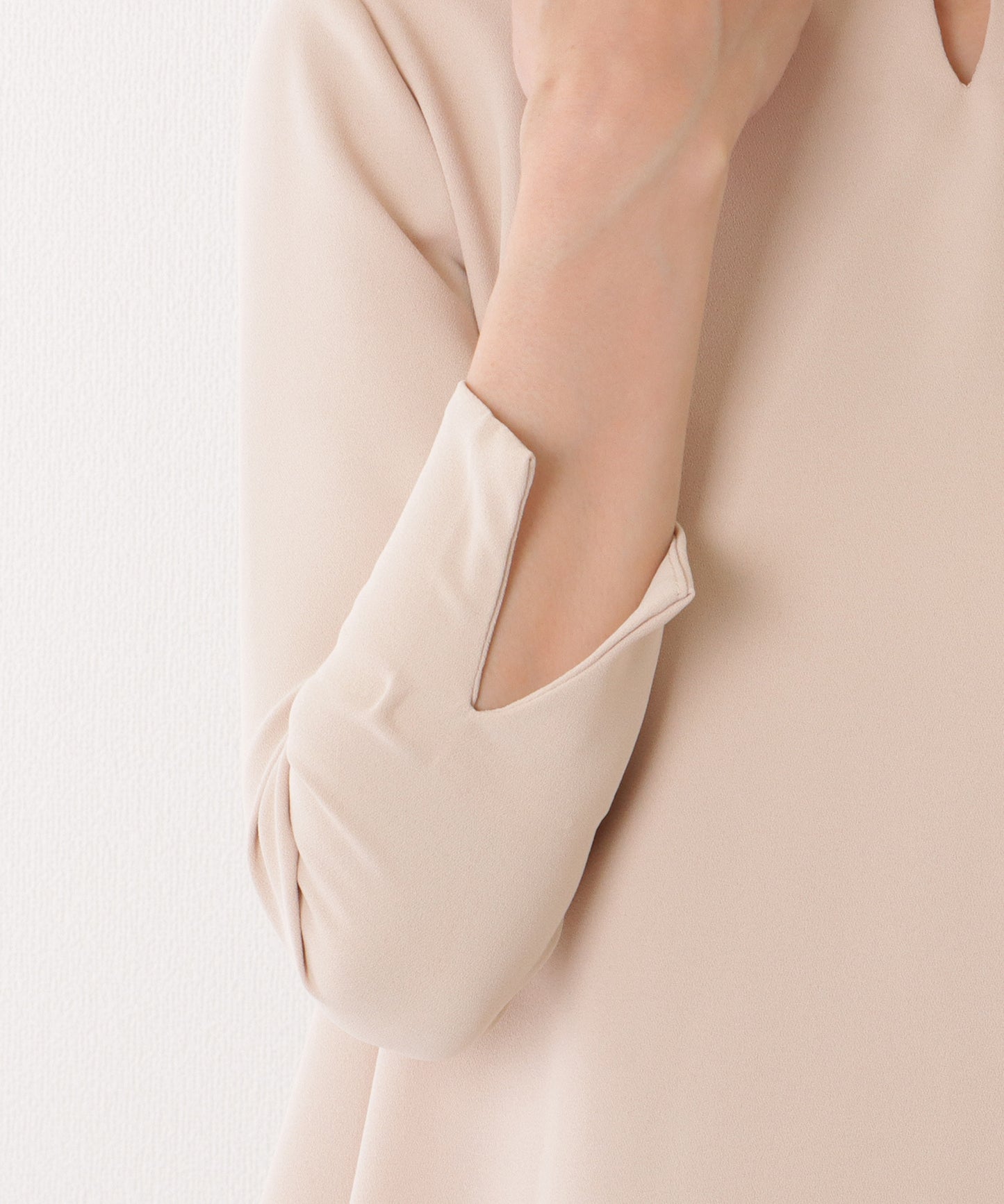 バック シフォン プリーツ スーツ セットアップ