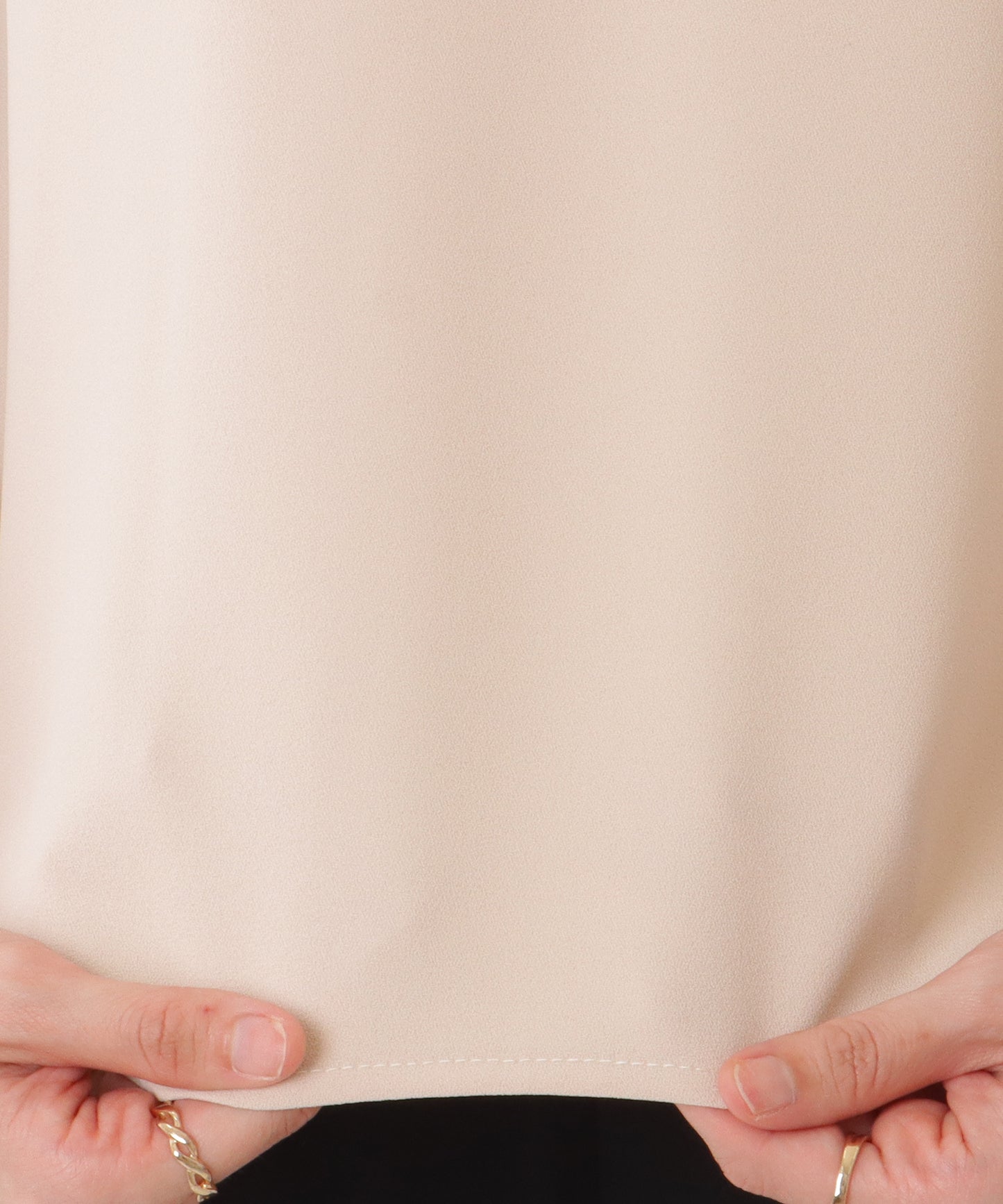 バック シフォン プリーツ スーツ セットアップ