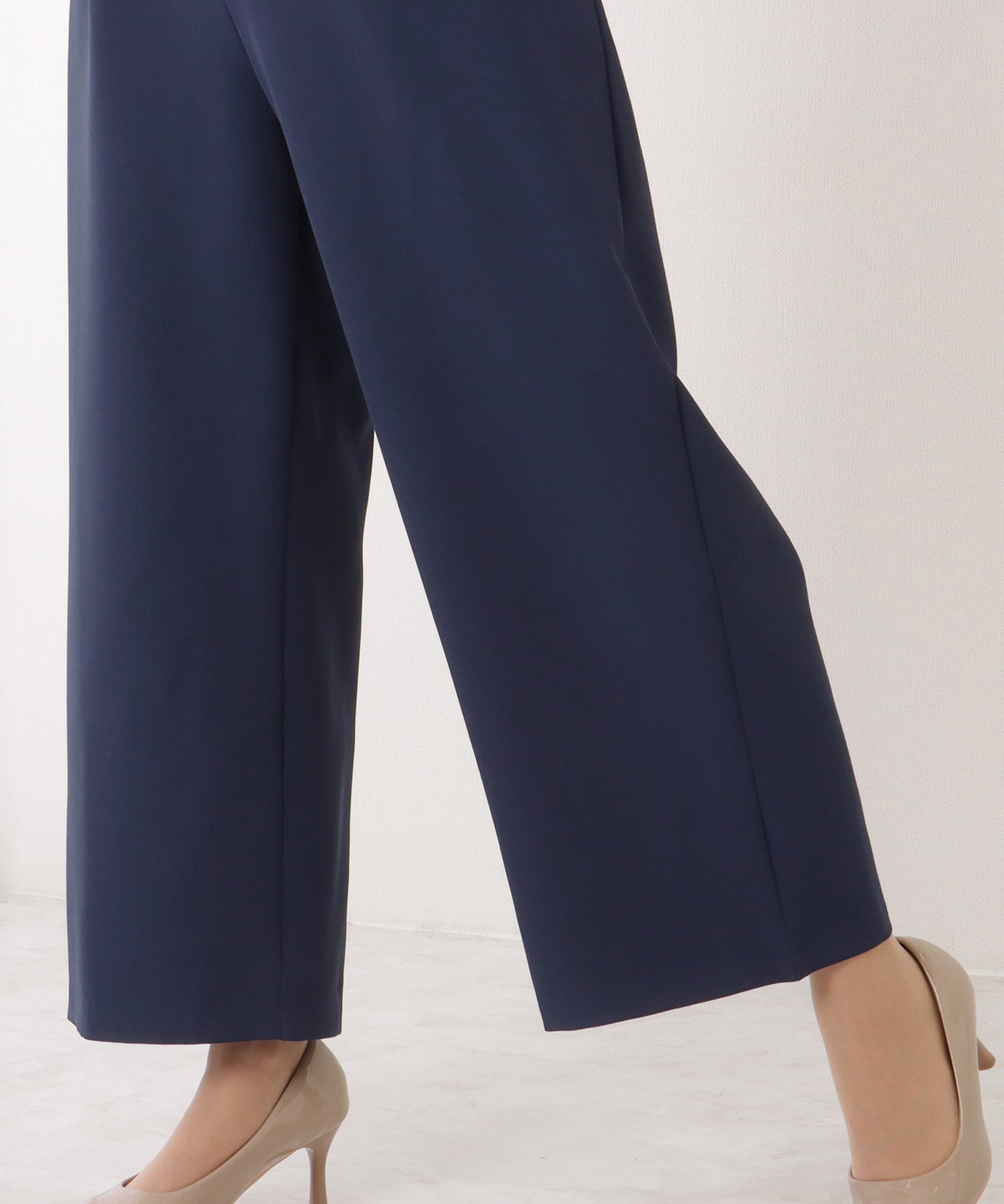 ジャケット付き レース ドッキング ワイド オールインワン