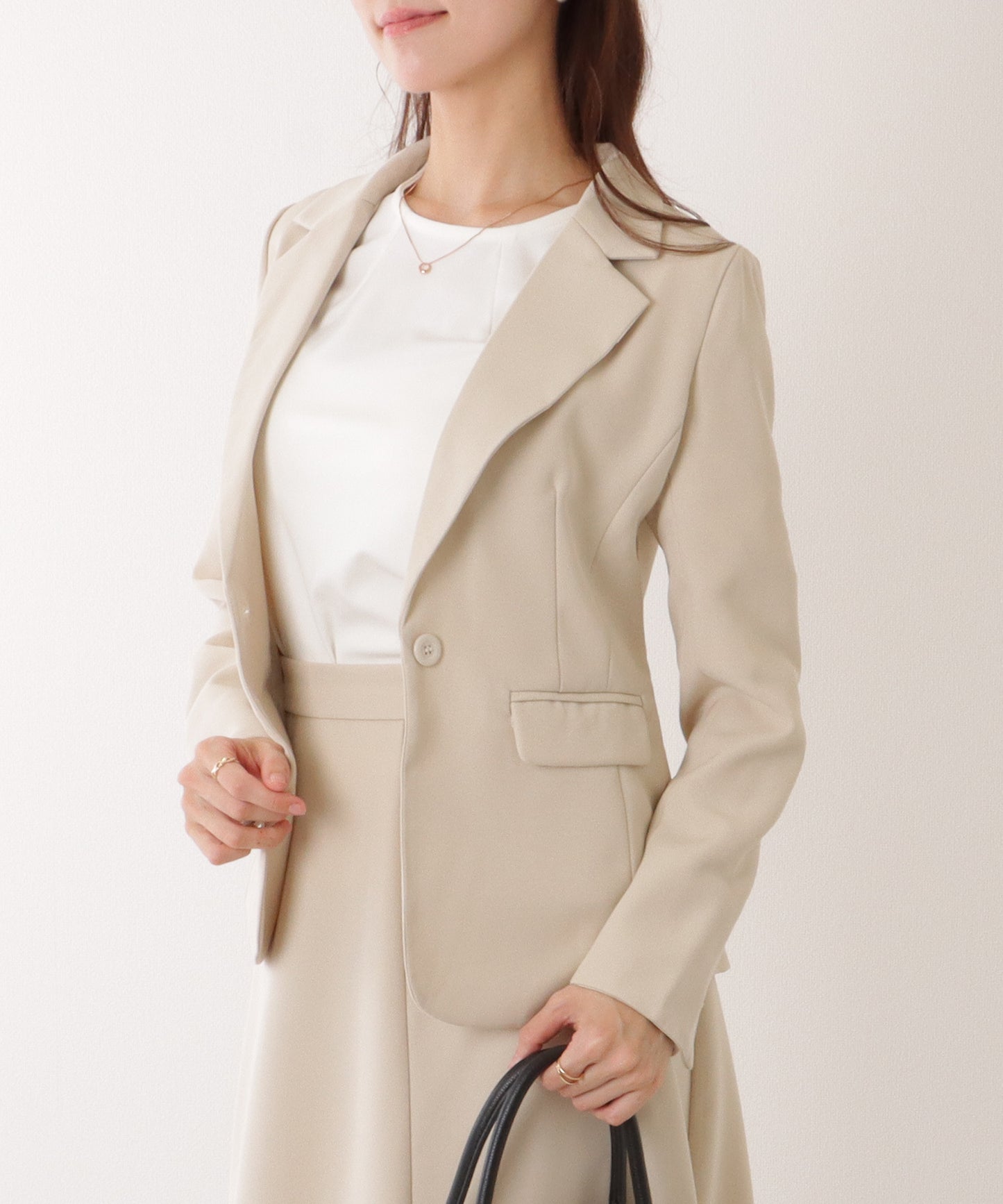 1つボタン テーラード スカート スーツ セットアップ