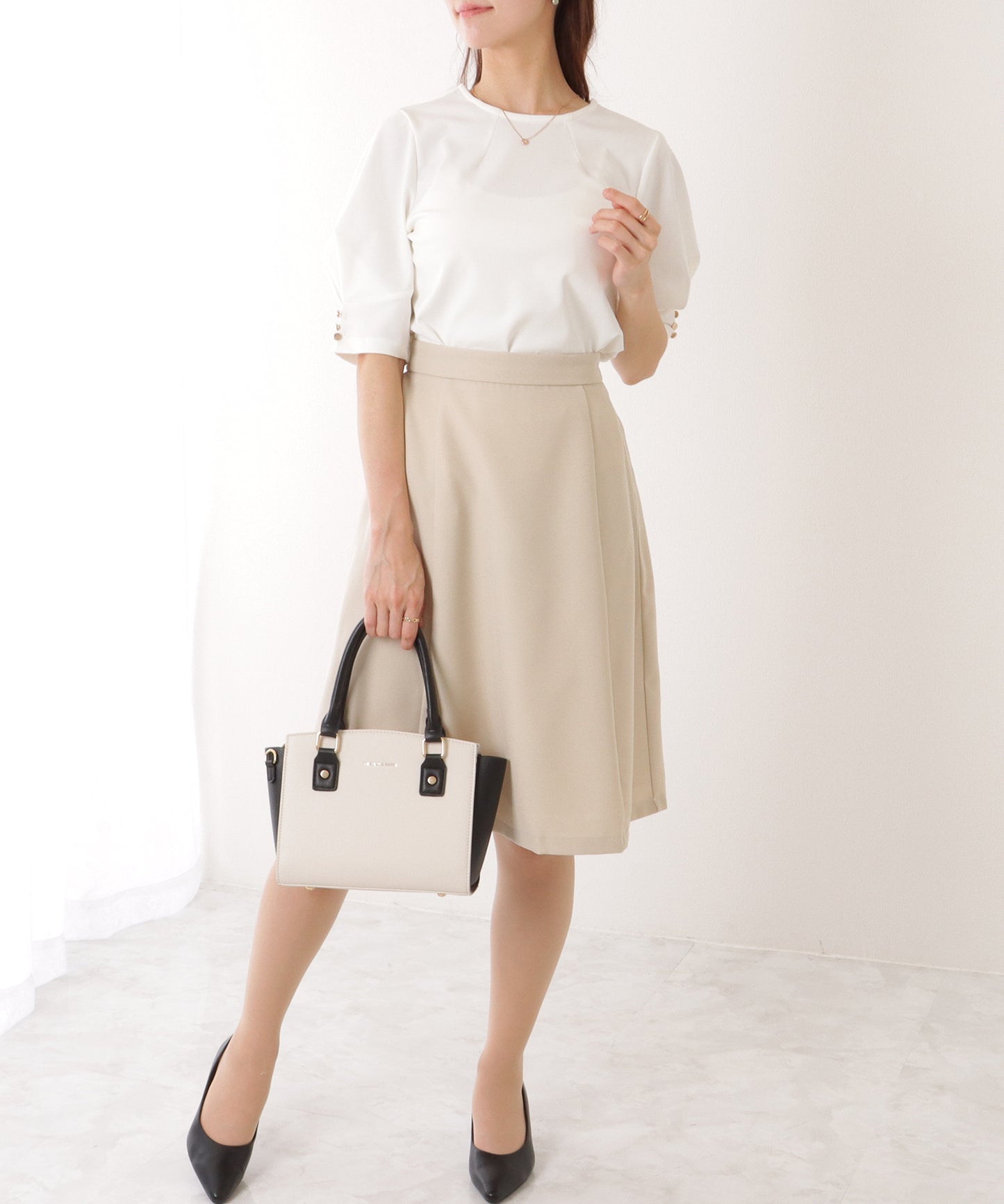 1つボタン テーラード スカート スーツ セットアップ