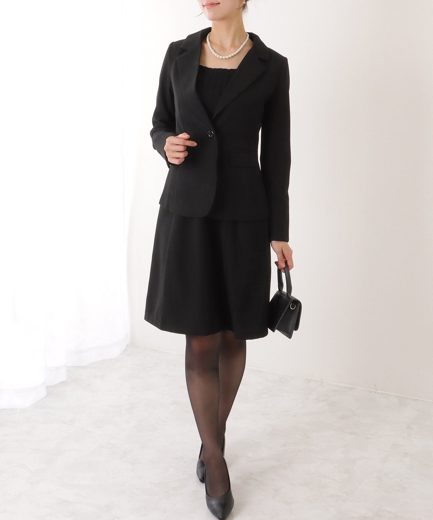 1つボタン テーラード スカート スーツ セットアップ