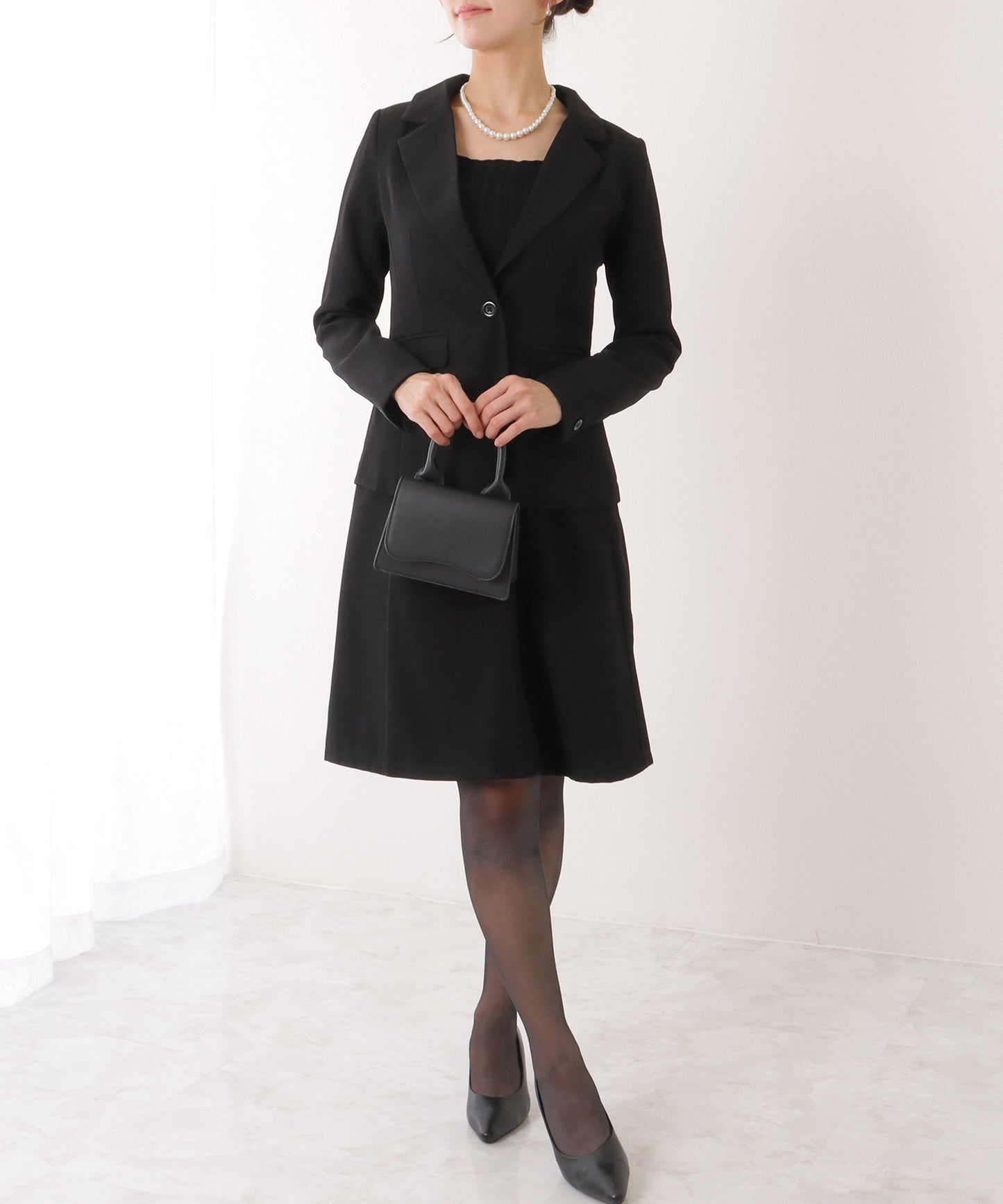 1つボタン テーラード スカート スーツ セットアップ
