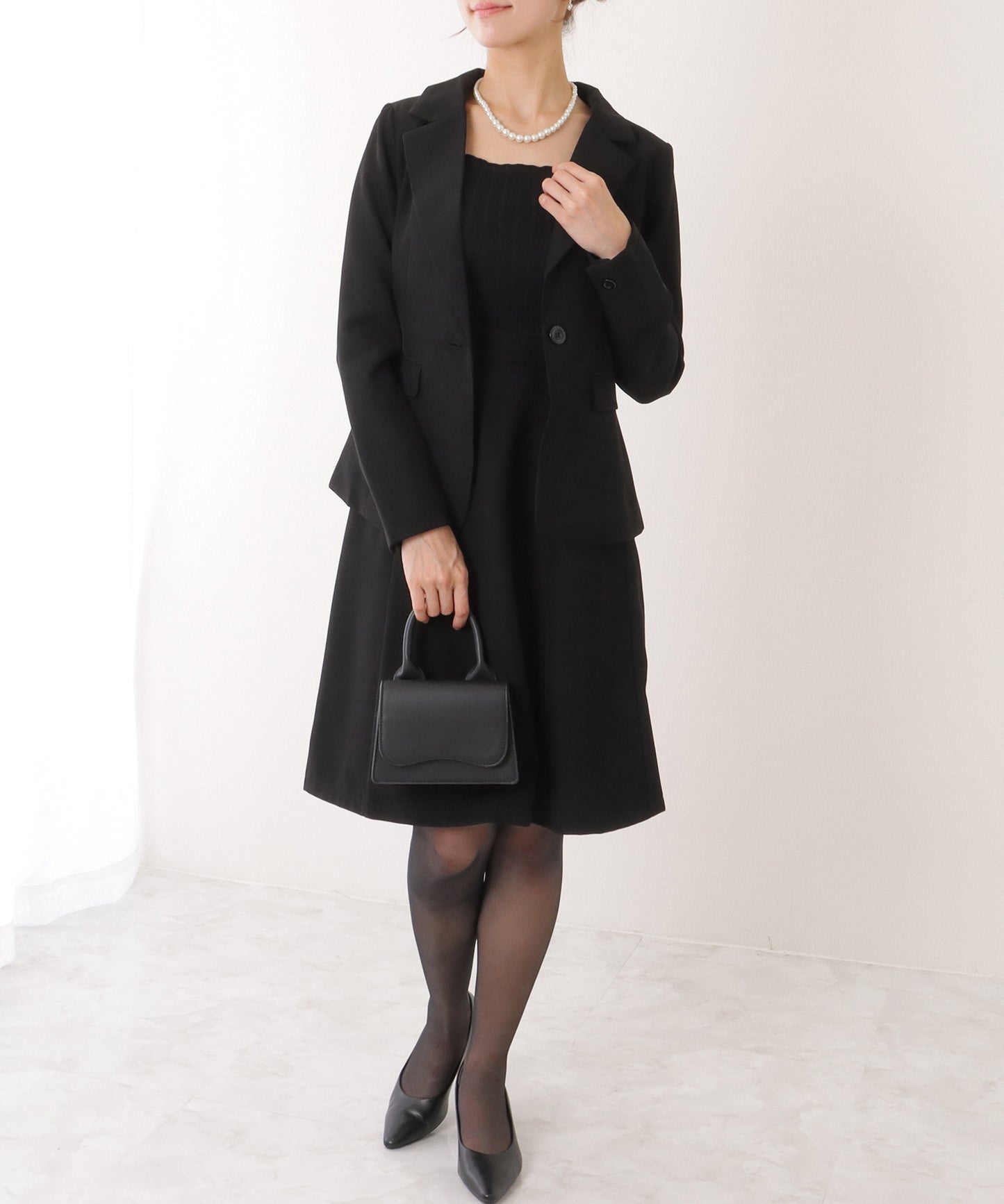 1つボタン テーラード スカート スーツ セットアップ