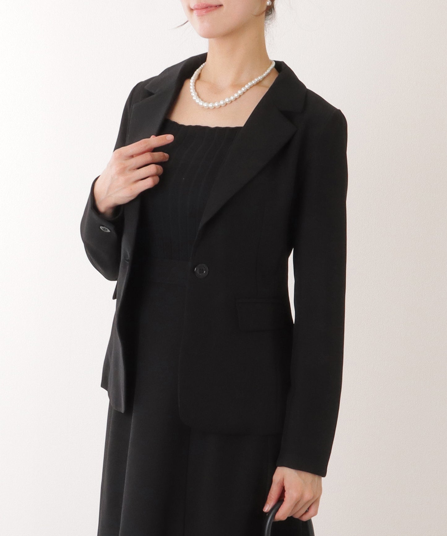 1つボタン テーラード スカート スーツ セットアップ