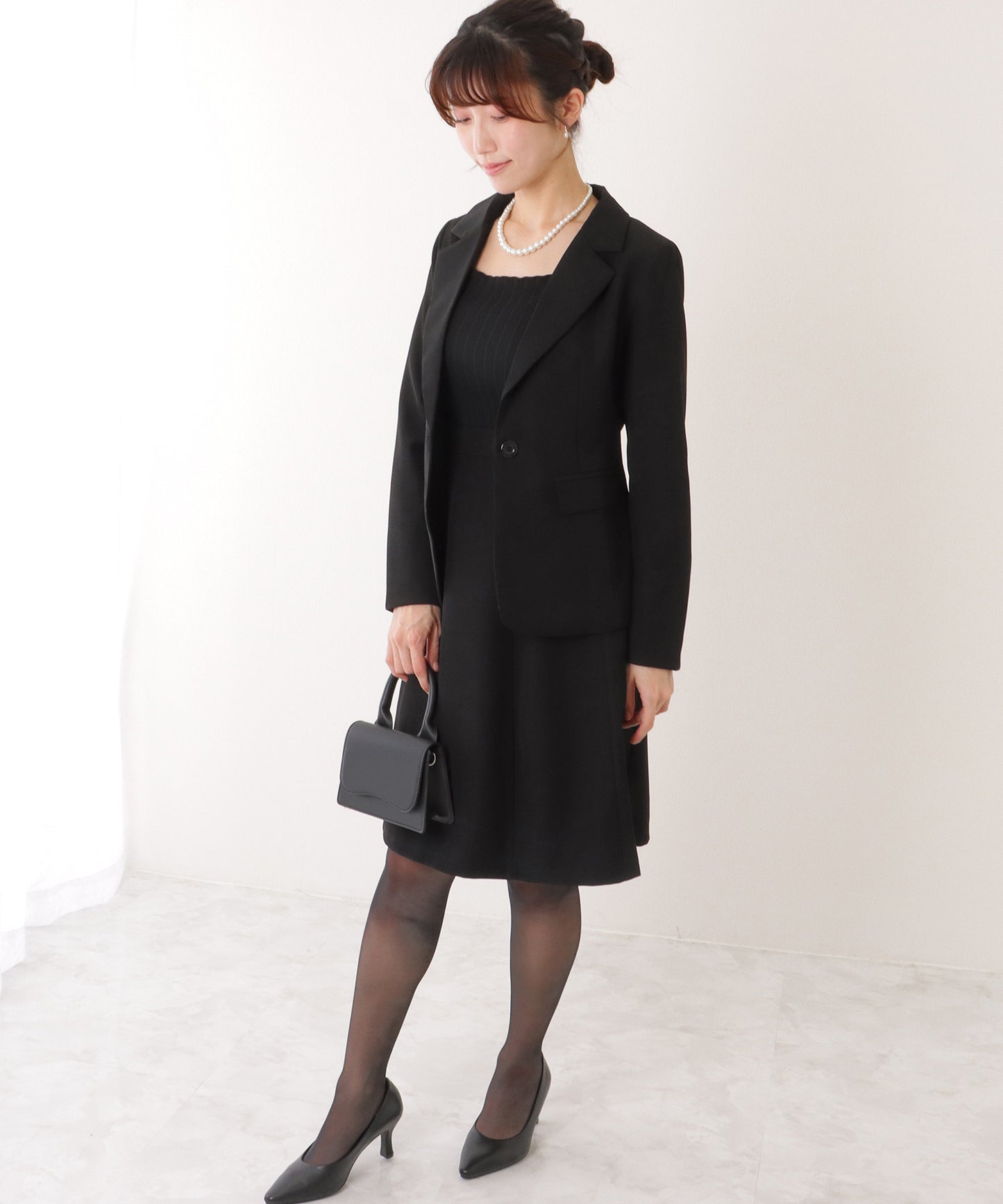 1つボタン テーラード スカート スーツ セットアップ