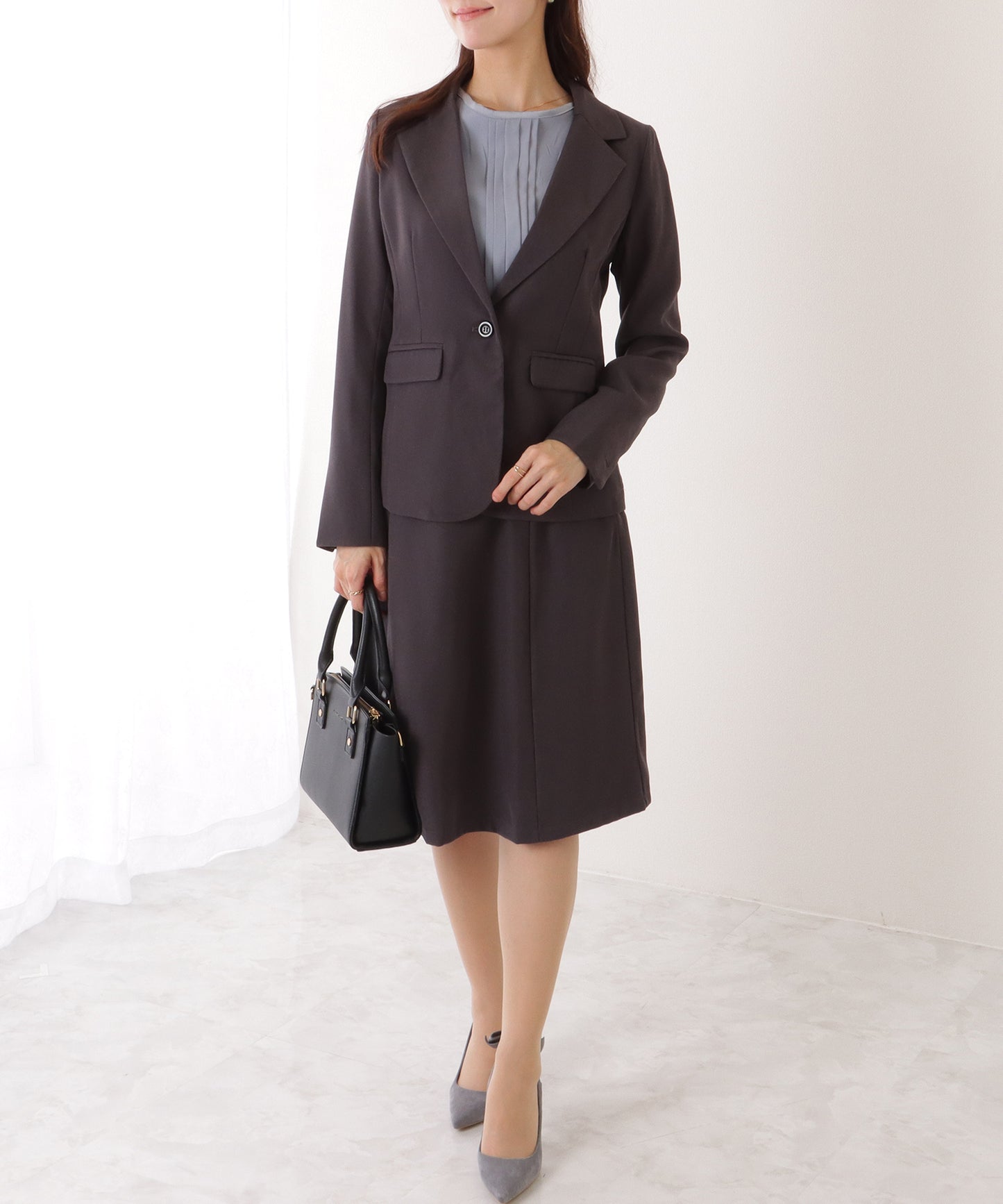 1つボタン テーラード スカート スーツ セットアップ