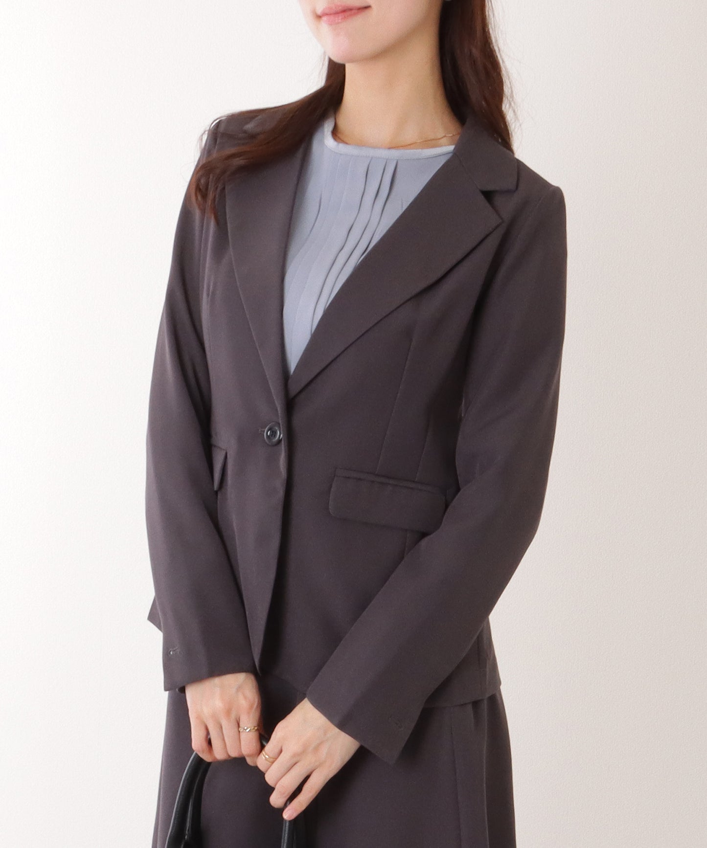 1つボタン テーラード スカート スーツ セットアップ