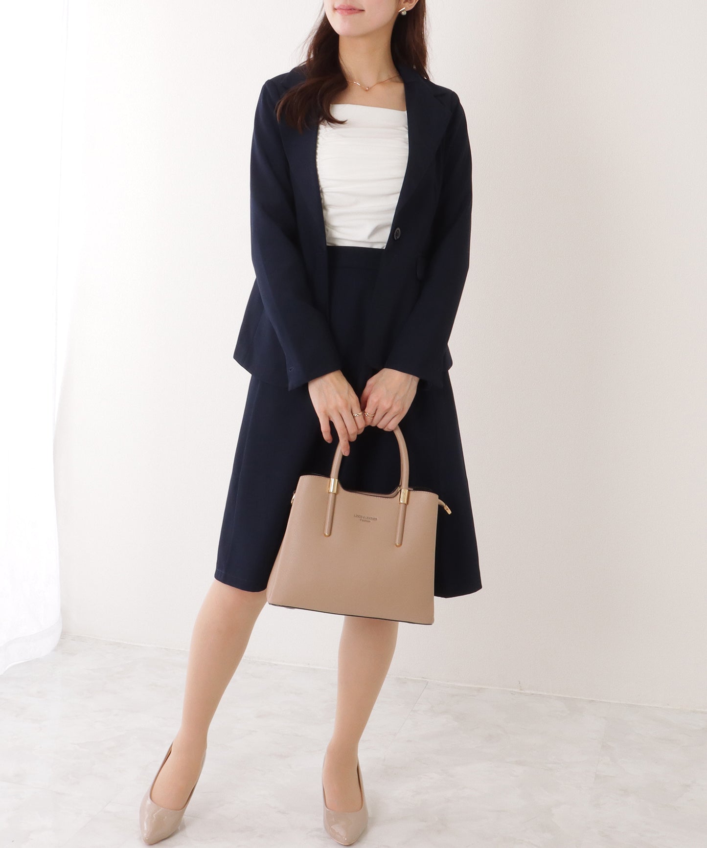 1つボタン テーラード スカート スーツ セットアップ