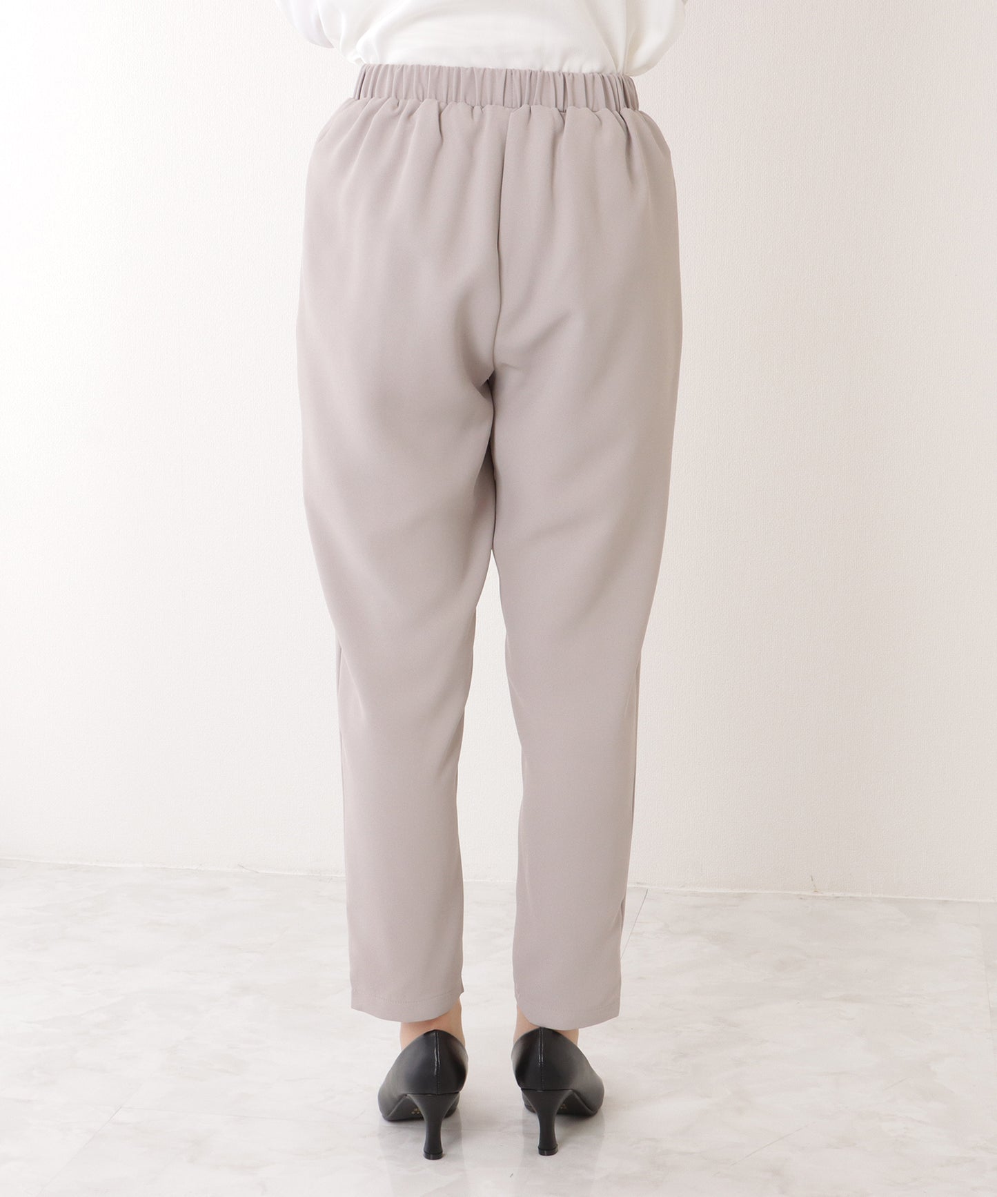 フロントホック ペプラム パンツ スーツ セットアップ