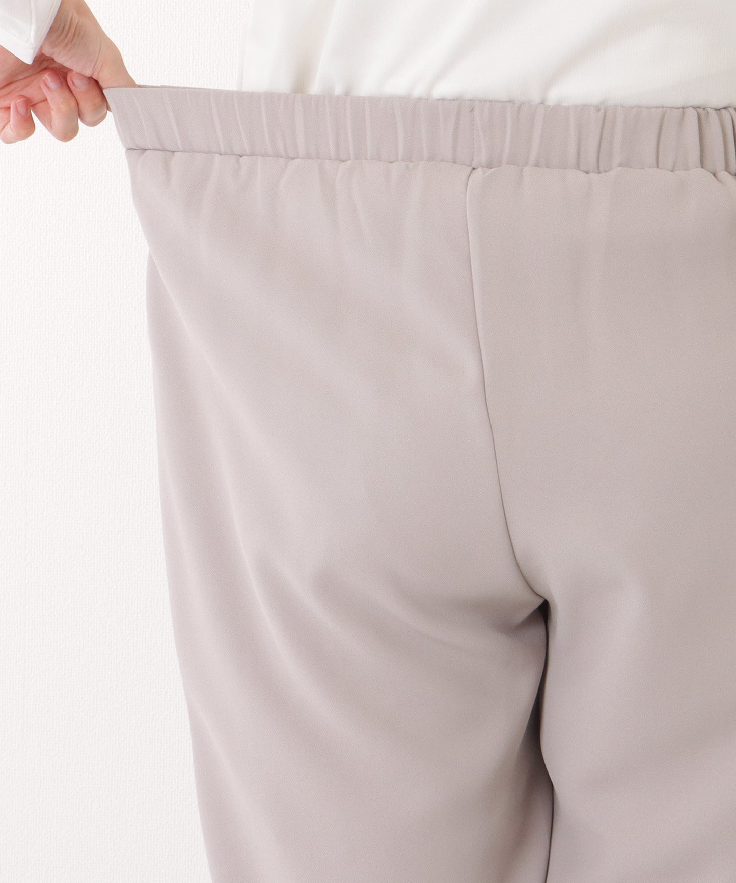 フロントホック ペプラム パンツ スーツ セットアップ