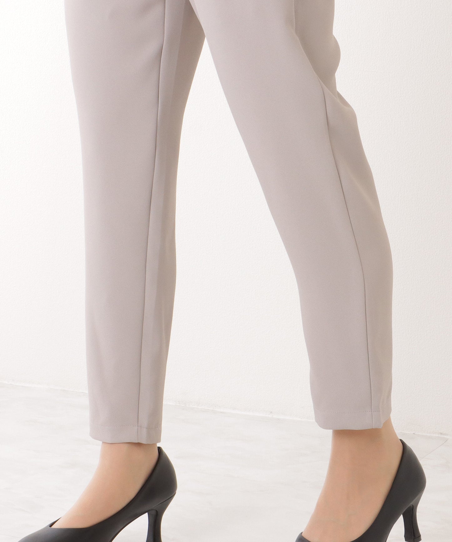 フロントホック ペプラム パンツ スーツ セットアップ