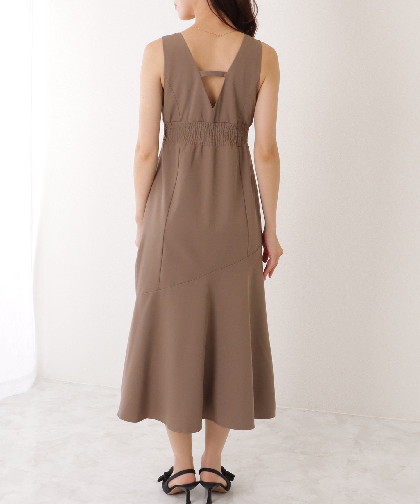 ショートジャケット付き ロング ワンピース セットアップ