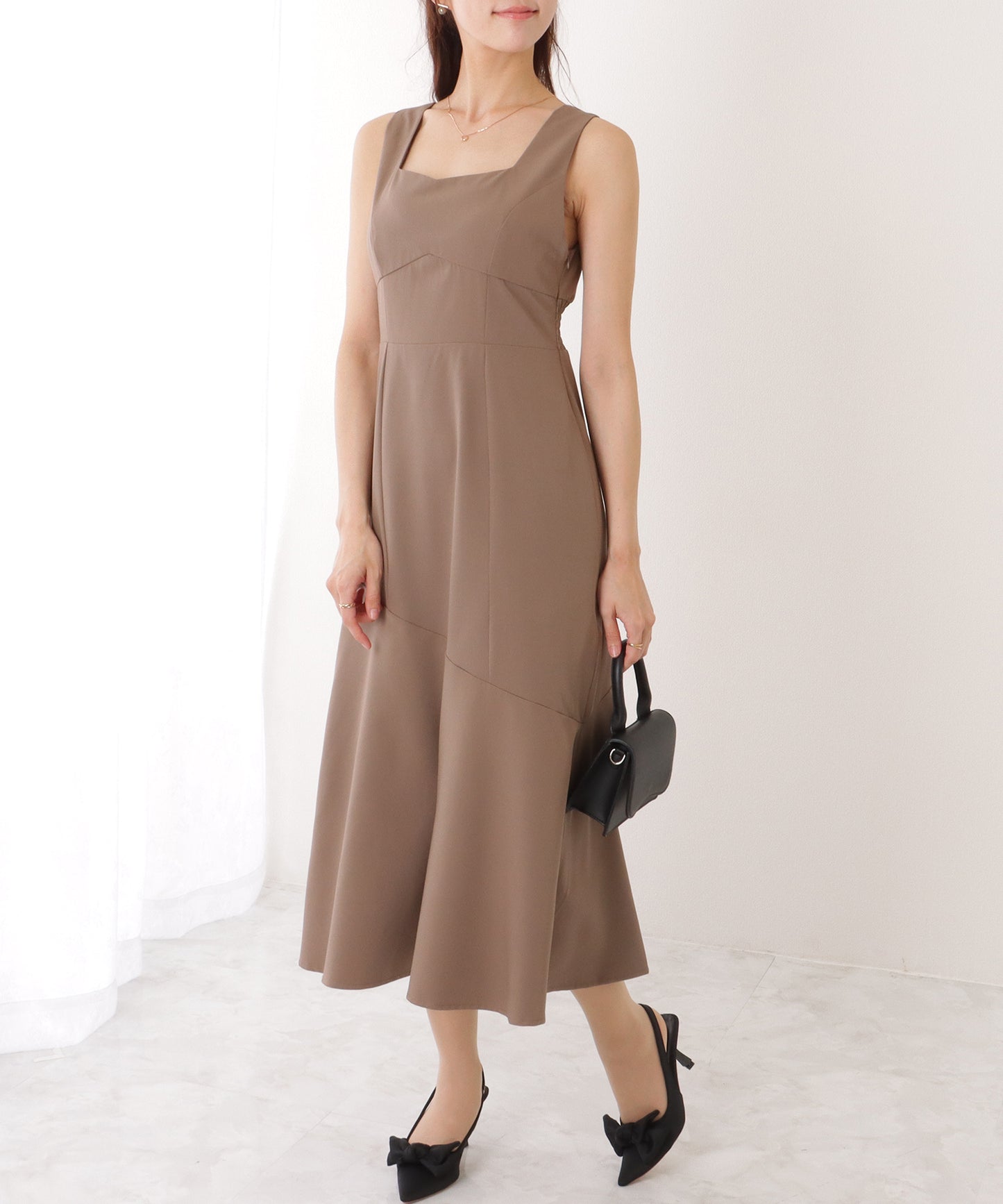 ショートジャケット付き ロング ワンピース セットアップ