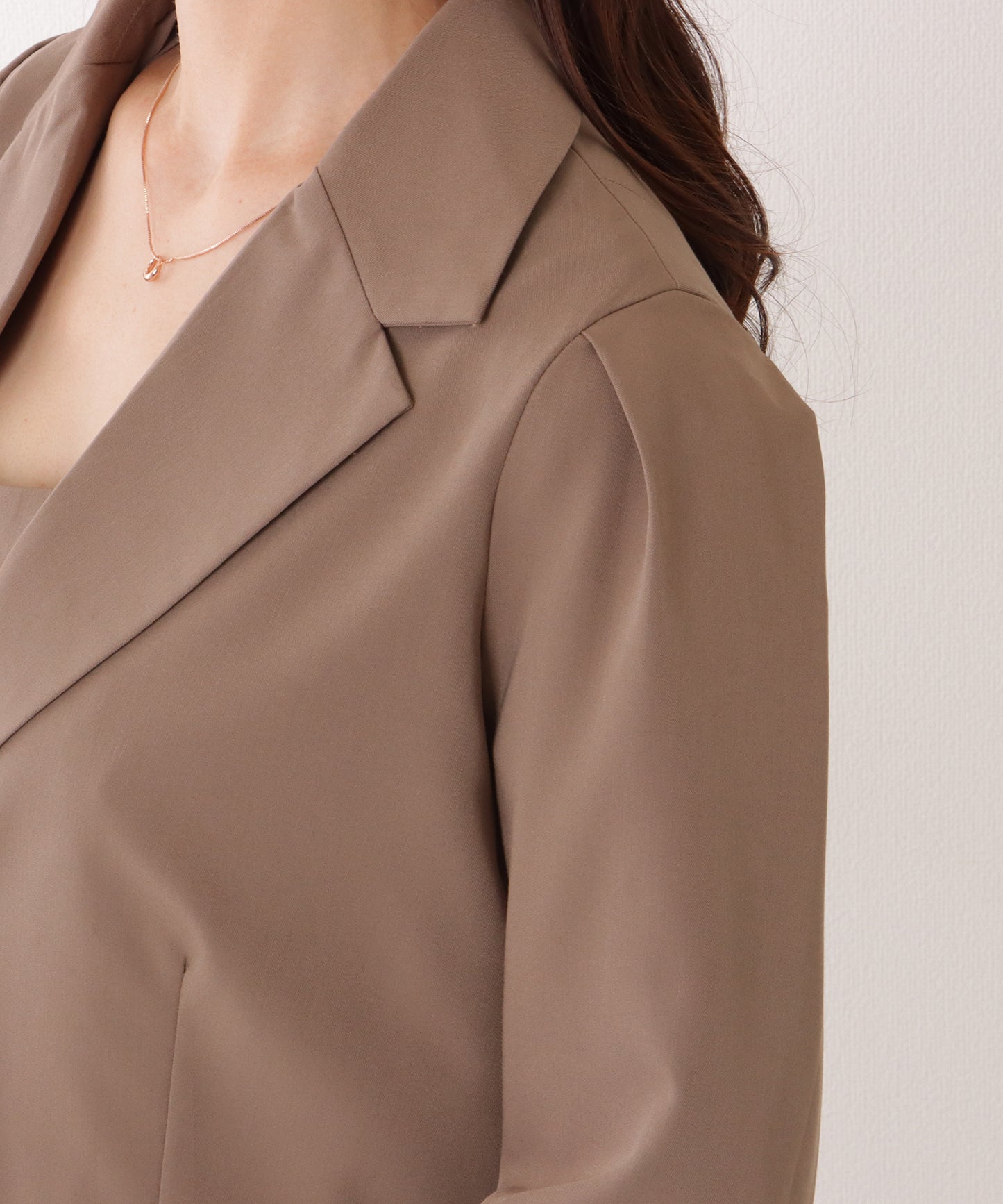 ショートジャケット付き ロング ワンピース セットアップ