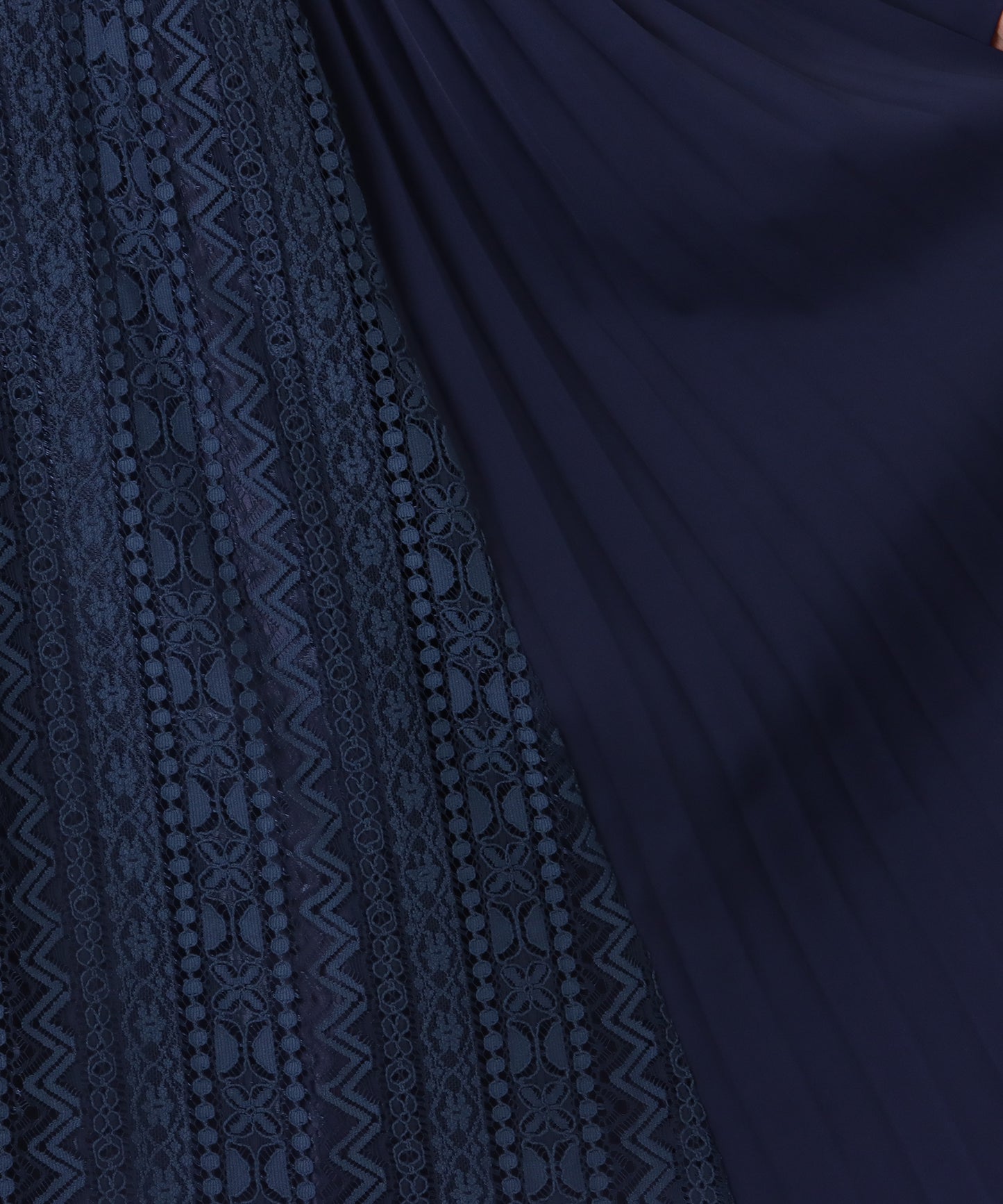 ノーカラー ジャケット付き レース シャツ ワンピース