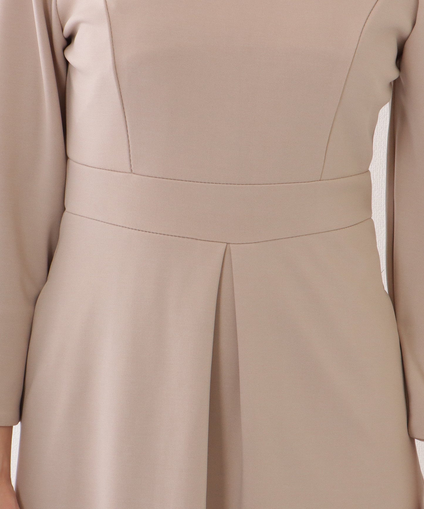 2WAY リボンジャケット付き タック ワンピース セットアップ