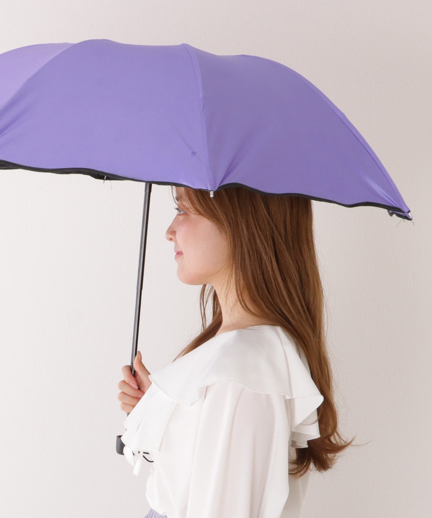 【雨晴兼用】フラワー デザイン 配色 折りたたみ傘