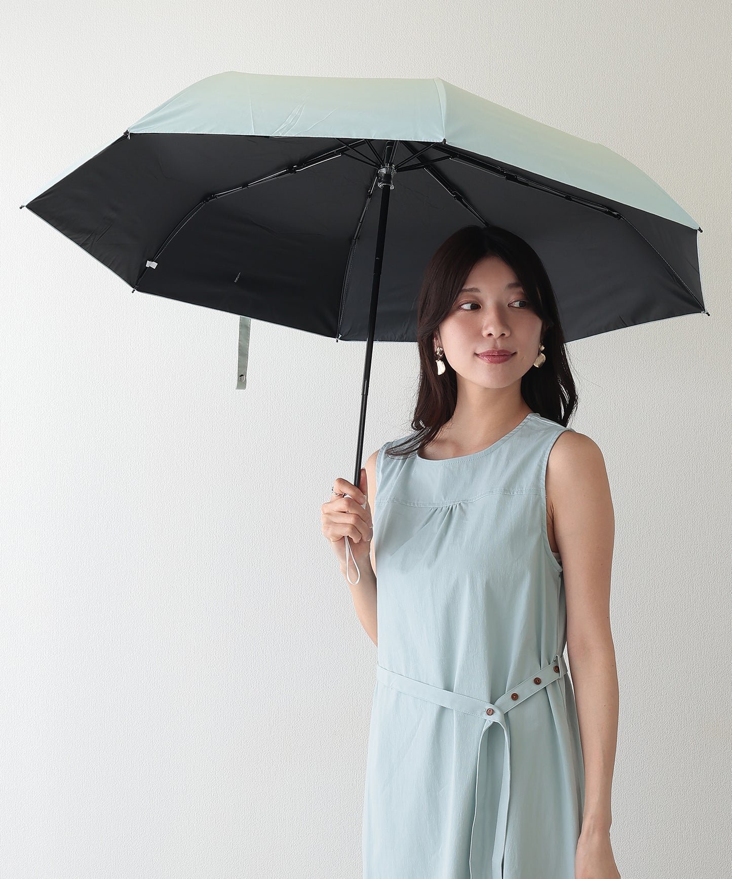 晴雨兼用 シンプル グラデーション 遮光 折りたたみ傘