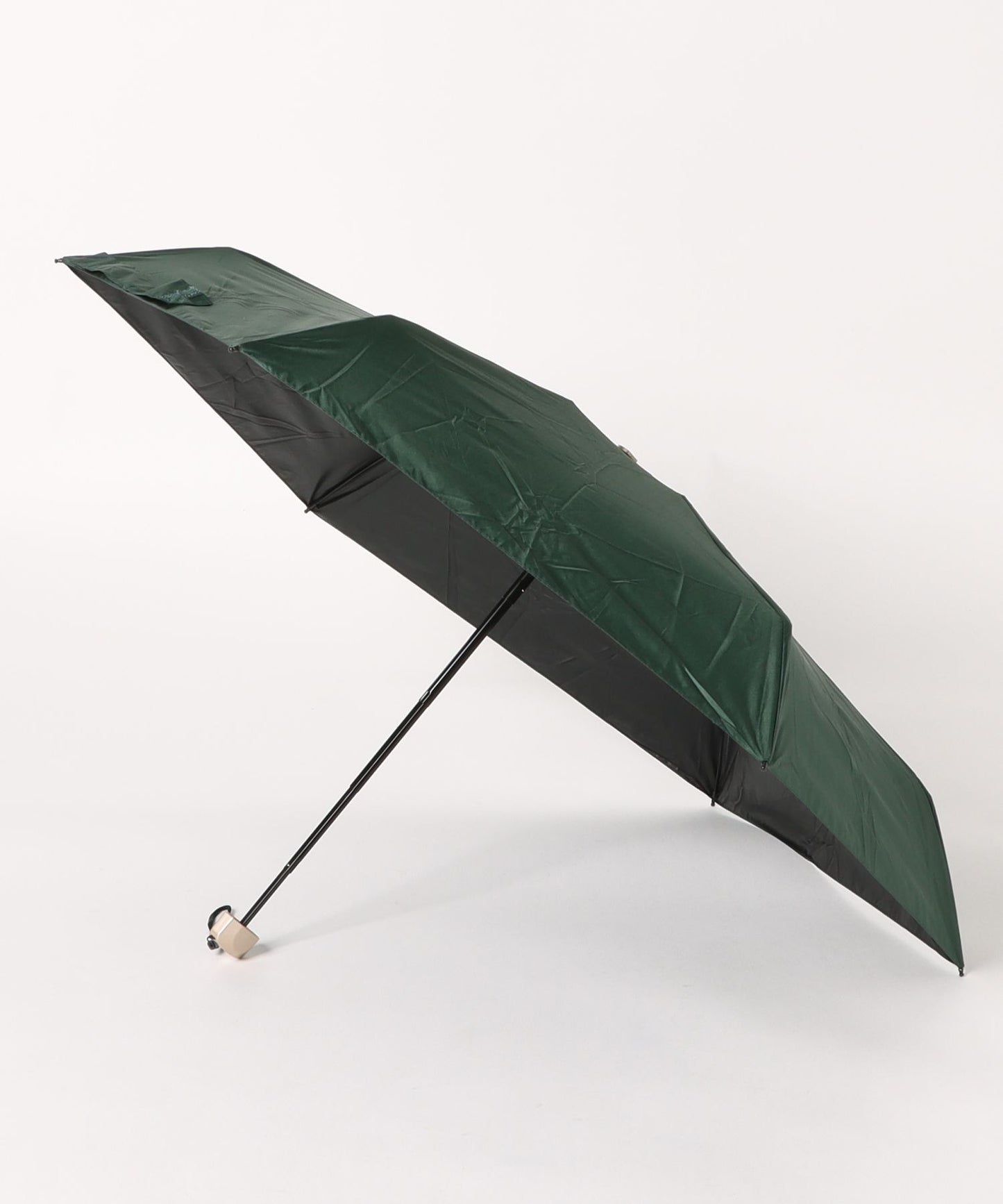 ソリッドカラー 晴雨兼用 ベーシック コンパクト 折りたたみ傘