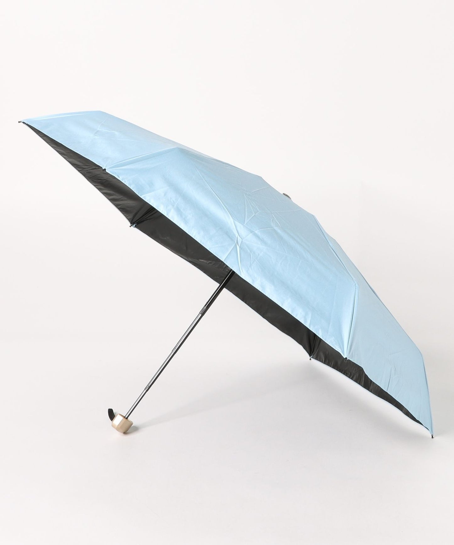 ソリッドカラー 晴雨兼用 ベーシック コンパクト 折りたたみ傘