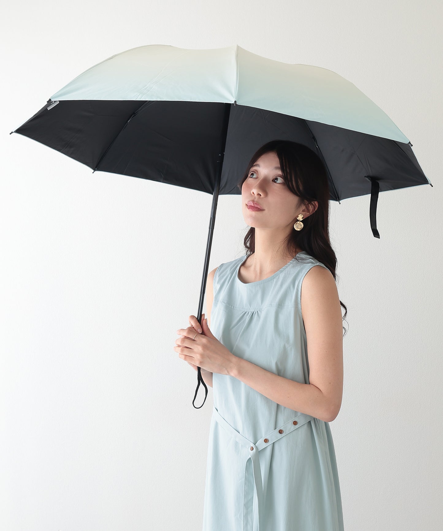 晴雨兼用 カラー グラデーション 遮光 折りたたみ傘