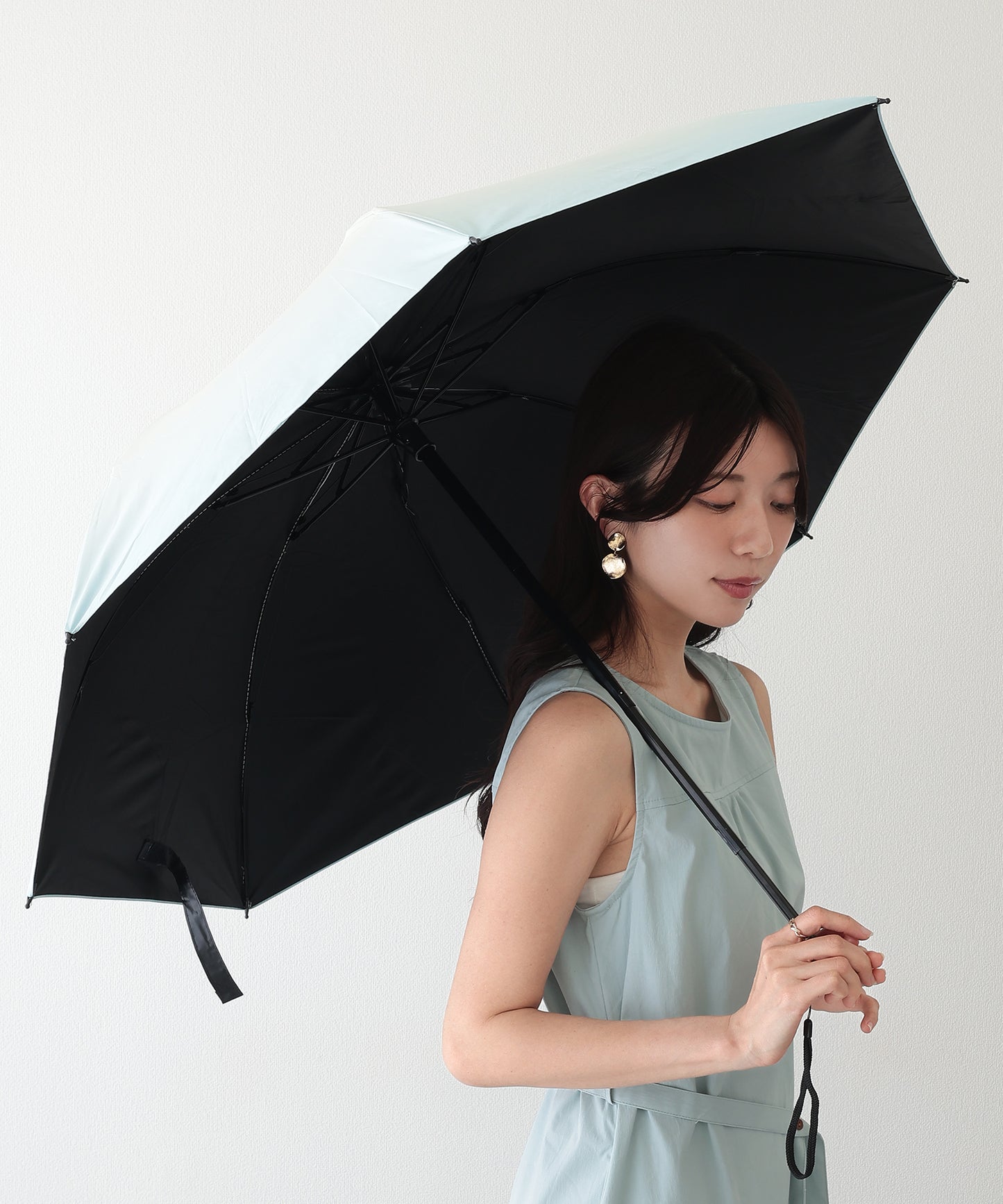 晴雨兼用 カラー グラデーション 遮光 折りたたみ傘
