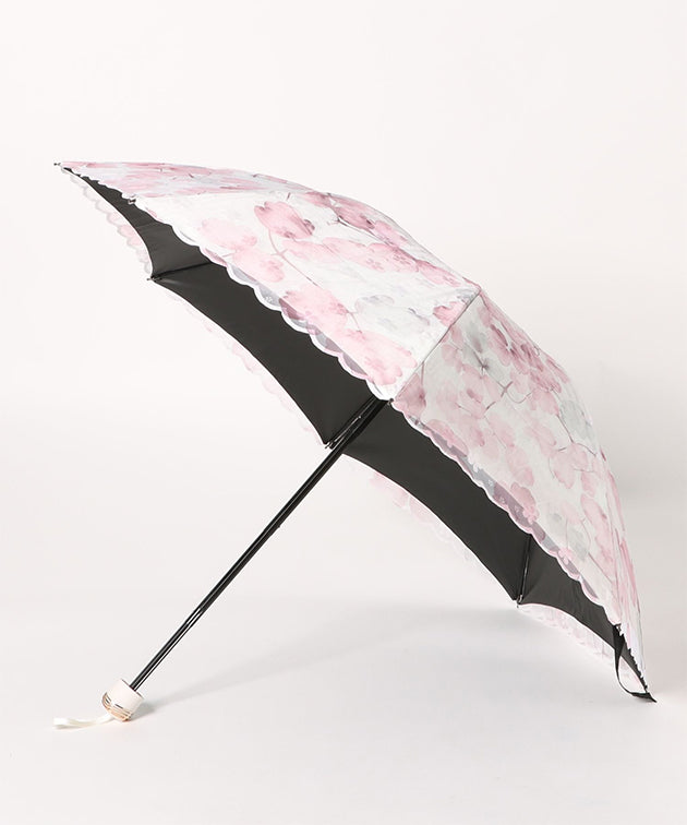 晴雨兼用 レース レイヤード 遮光 折りたたみ傘