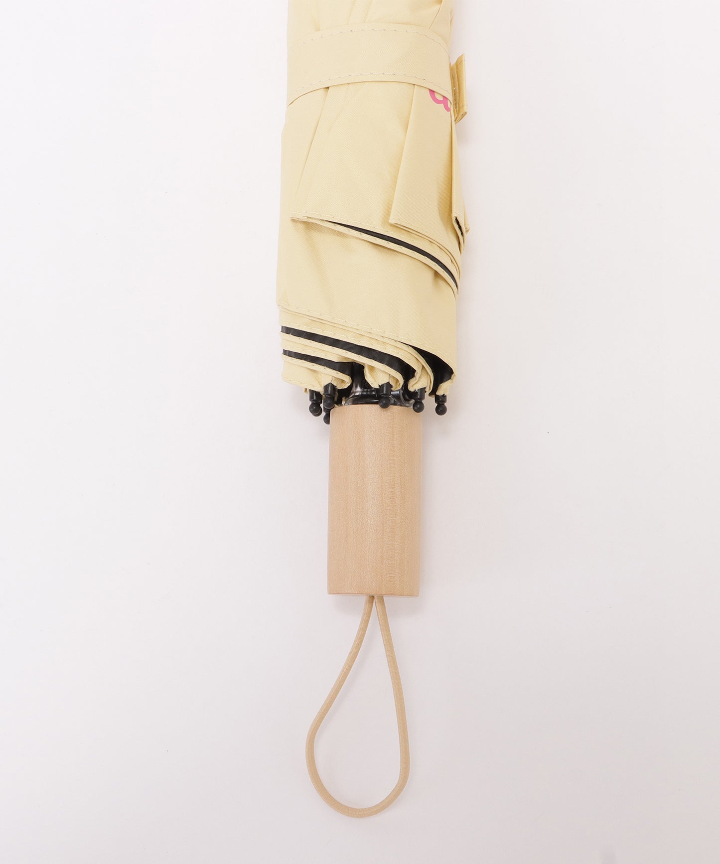 晴雨兼用ニュアンスカラーロゴ付き折りたたみ傘