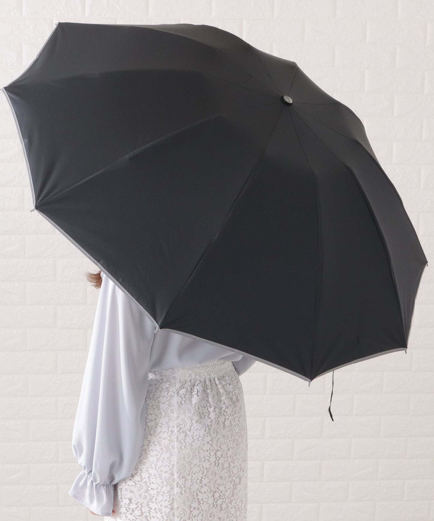 晴雨兼用ラージサイズスタイリッシュ折りたたみ傘