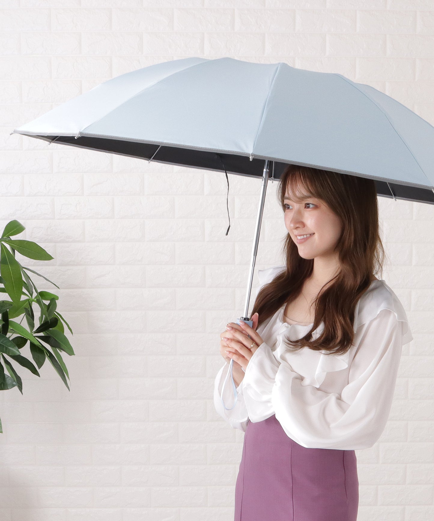 晴雨兼用ラージサイズスタイリッシュ折りたたみ傘