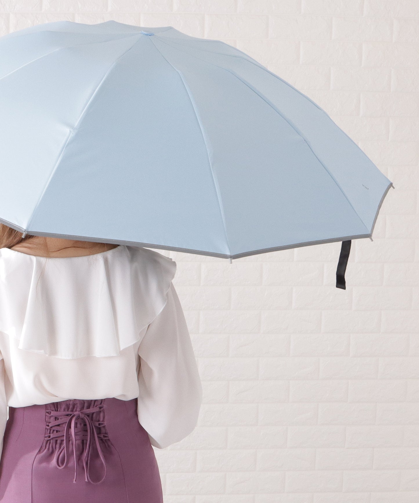 晴雨兼用ラージサイズスタイリッシュ折りたたみ傘