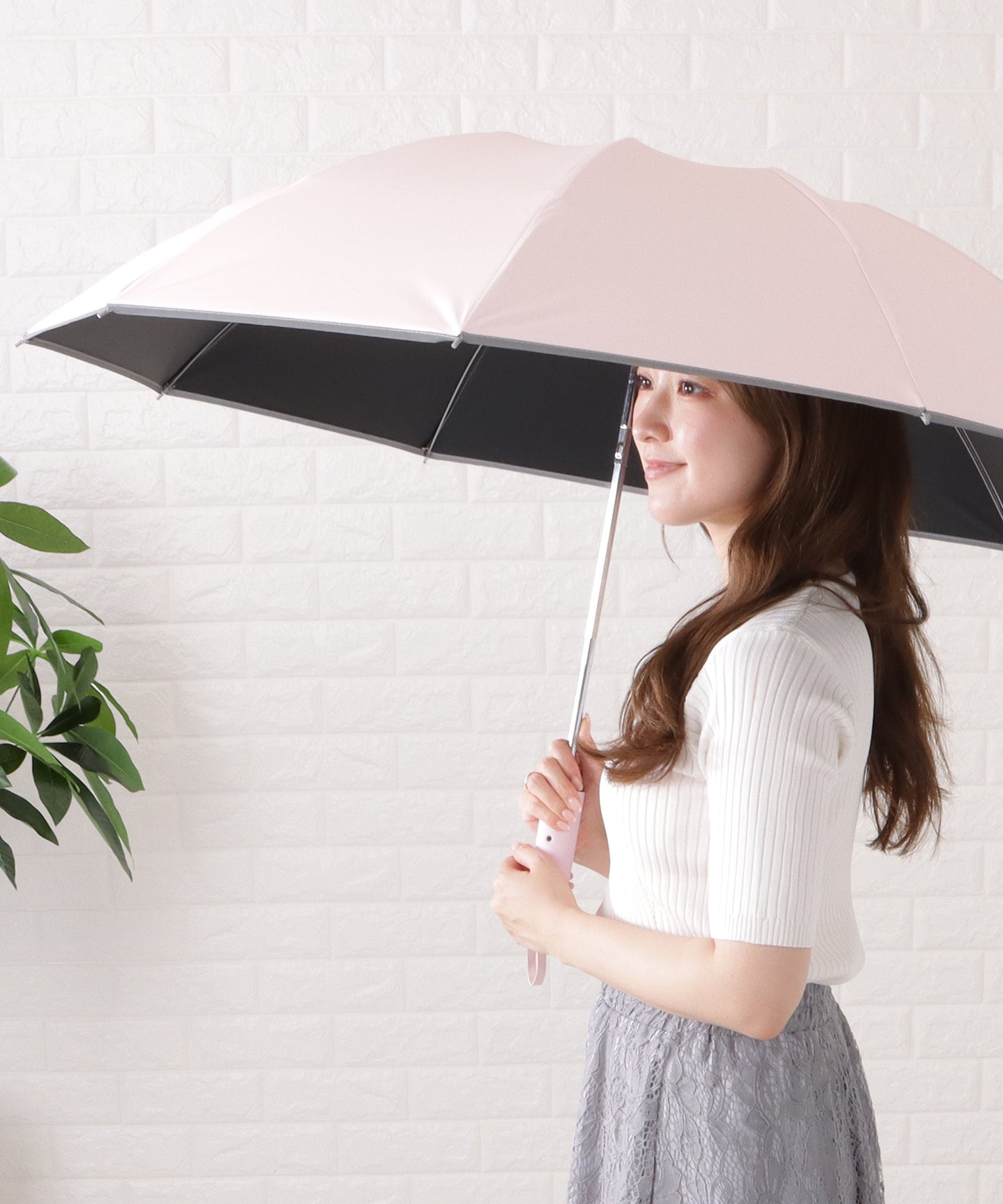 晴雨兼用ラージサイズスタイリッシュ折りたたみ傘